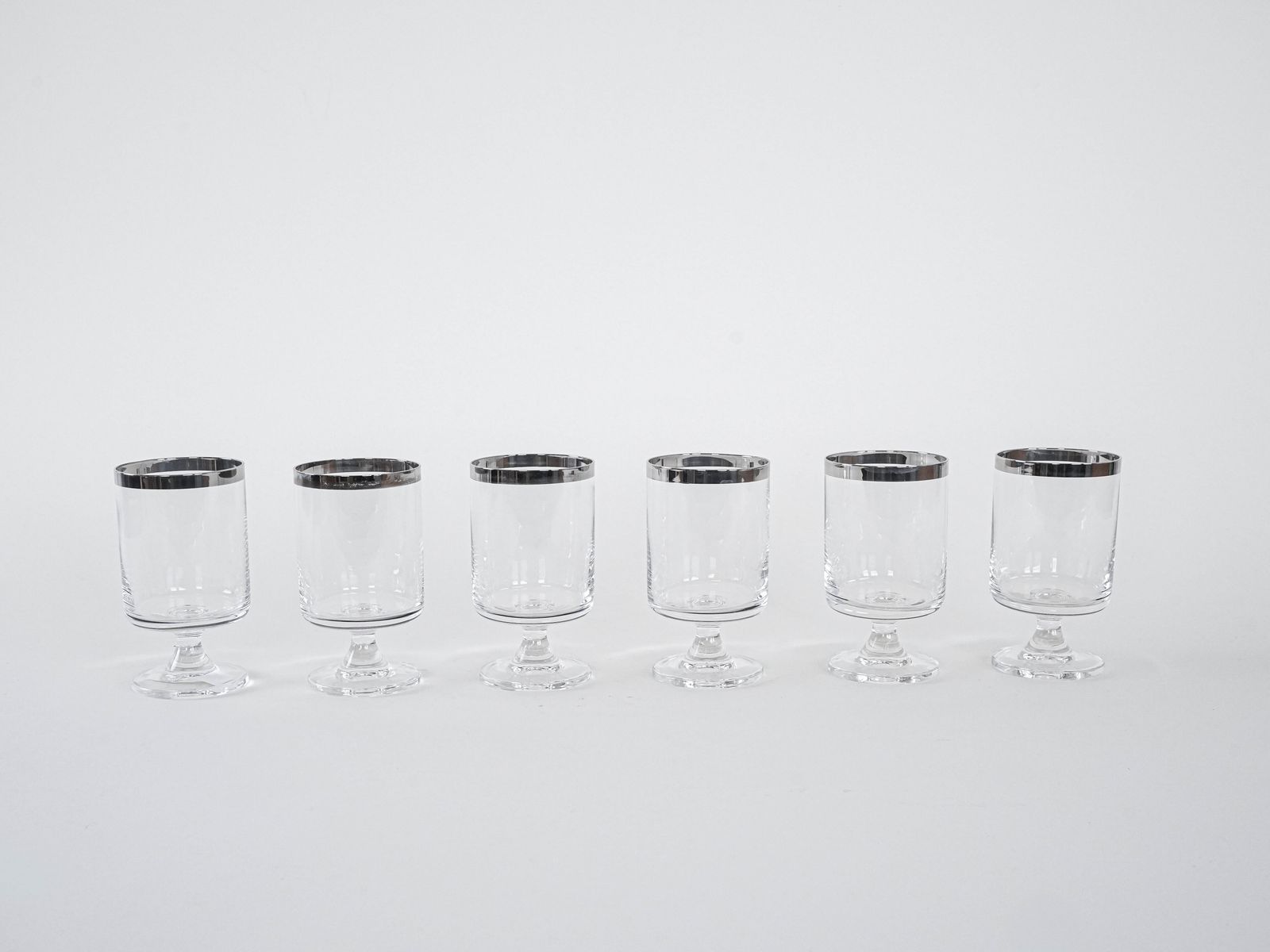 Set Of Glasses, Hollywood Regency Style, 1970s, Made In Italy photo for sale