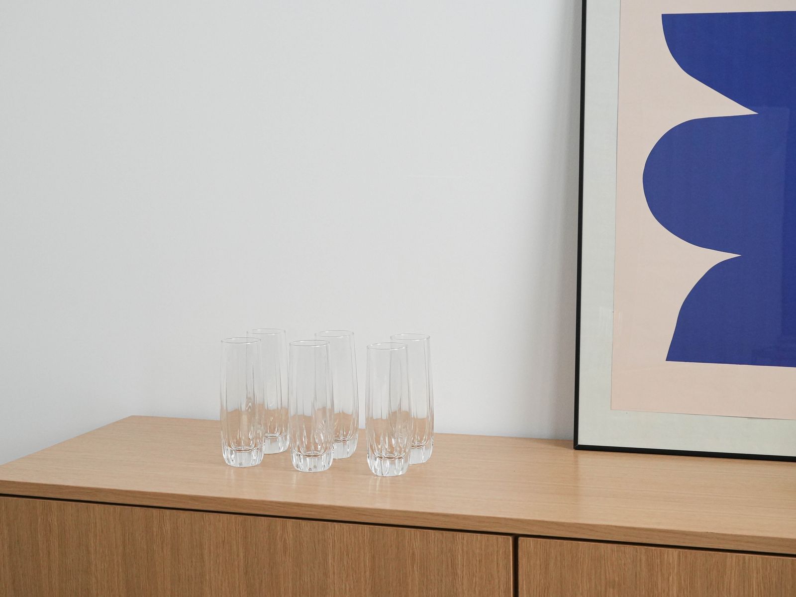 Set Of Six Glasses, Italian Design, 1960s, Made In Italy photo furniture