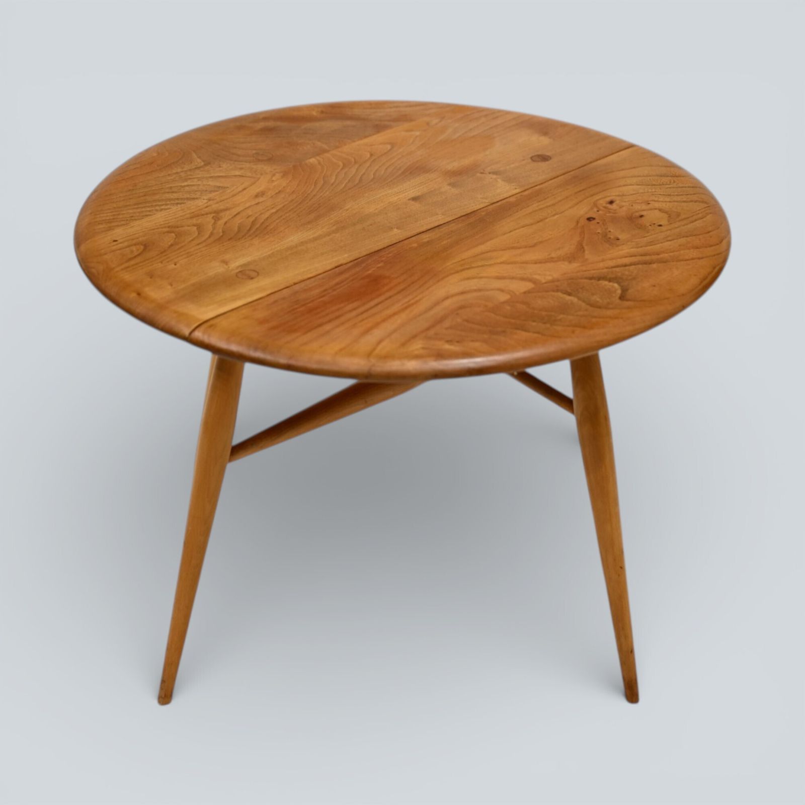Ercol Round Coffee Table 1960s Retro Light Finish Free Uk Delivery photo for sale