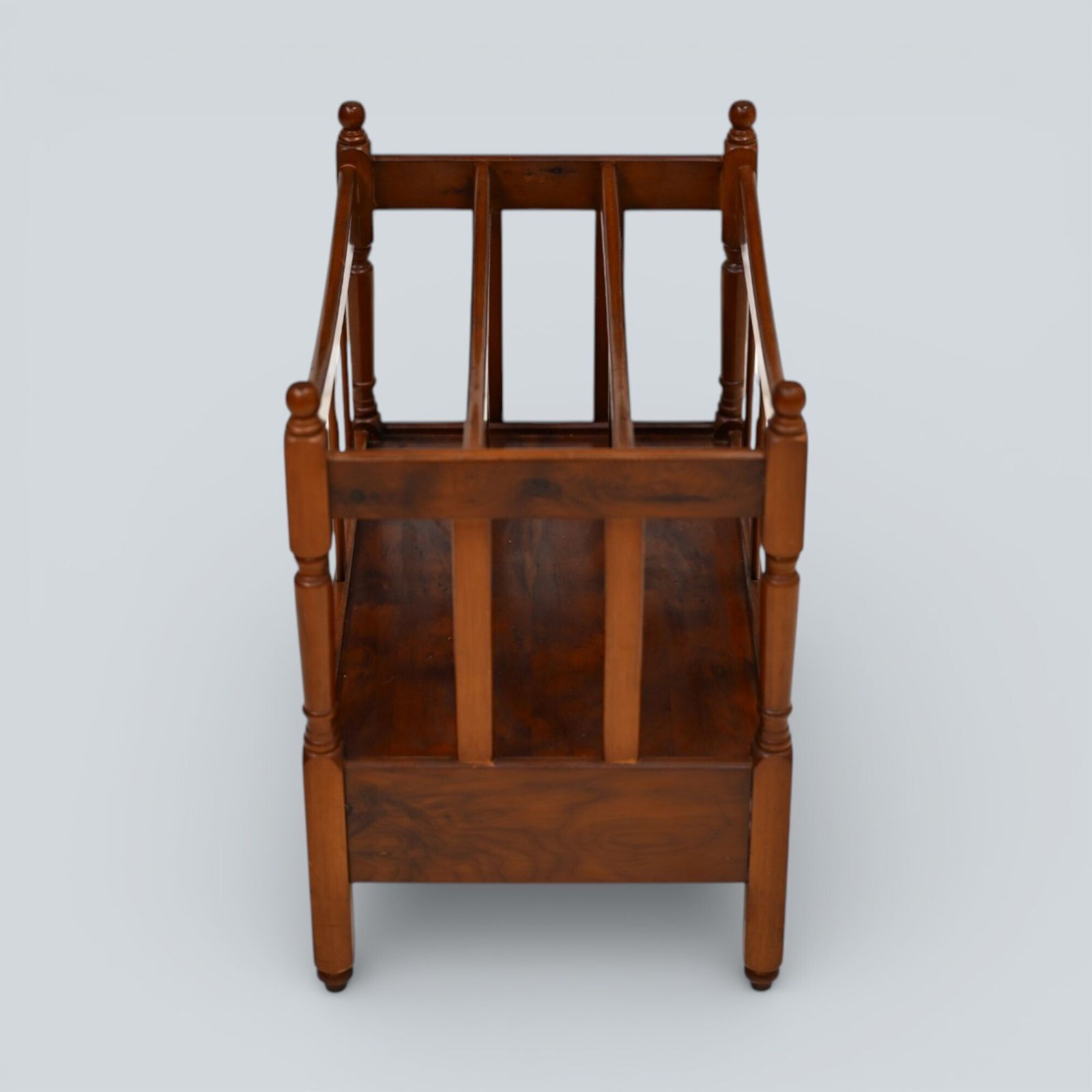 Mahogany/Teak Canterbury Magazine Paper Rack Free Nationwide Delivery photo for sale