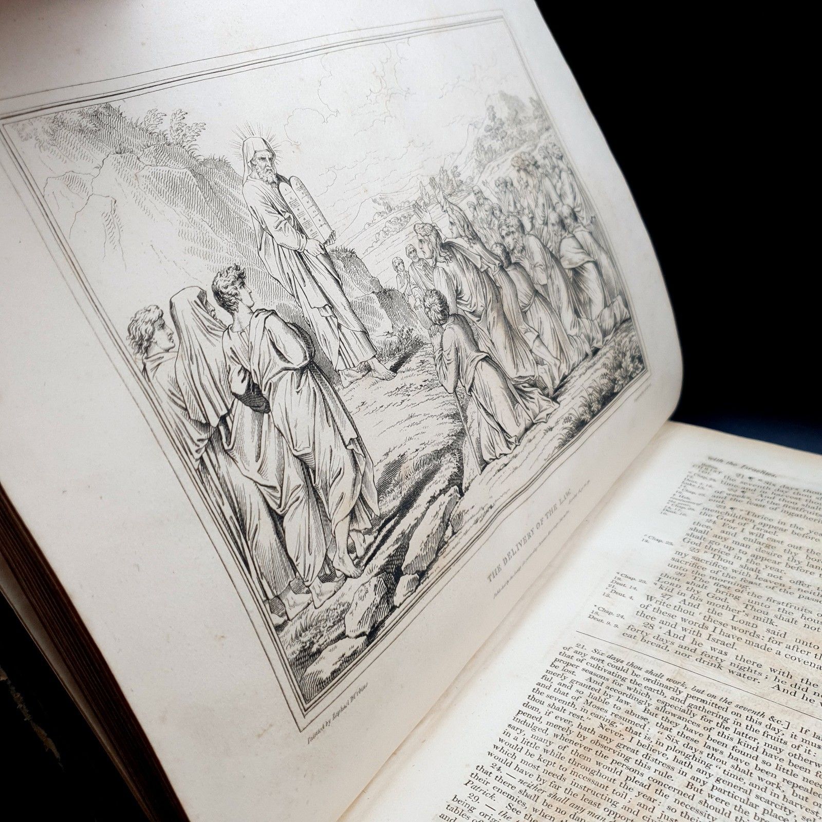 1817 D’oyly & Mant Holy Bible 1st Ed 3 Vol Set Quarto Oxford Clarendon Press photo vintage