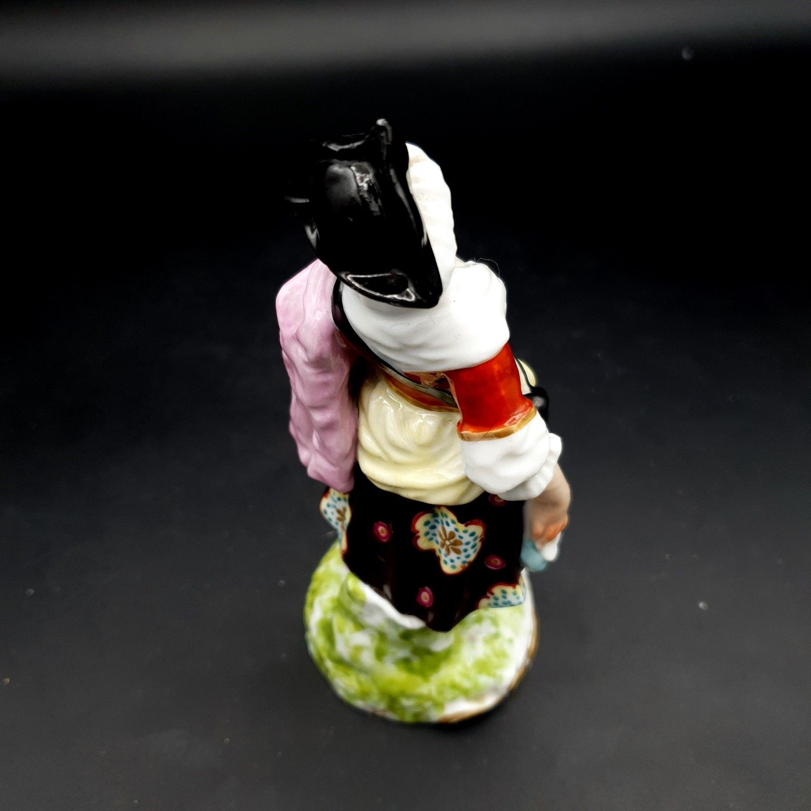 Antique Samson Paris Chelsea Style Porcelain Figure Gold Anchor Mark C.1870 photo vintage