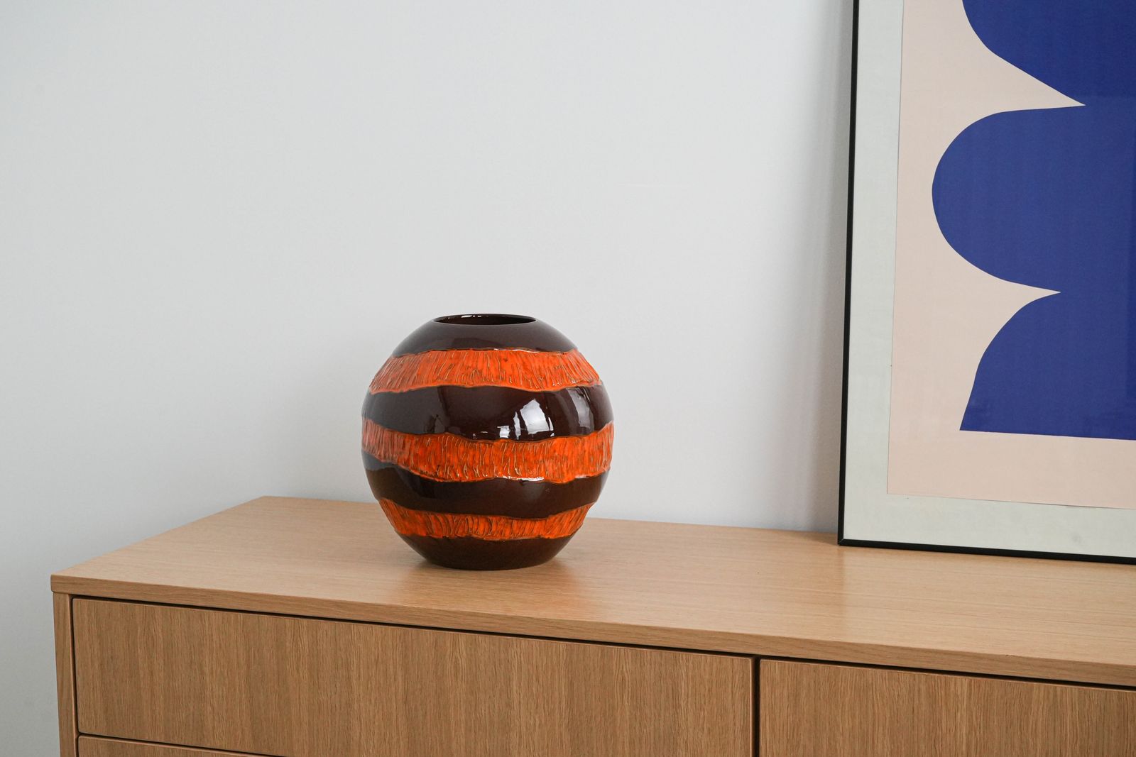 Ceramic Vase, Italian Design, 1960s, Made In Italy photo furniture