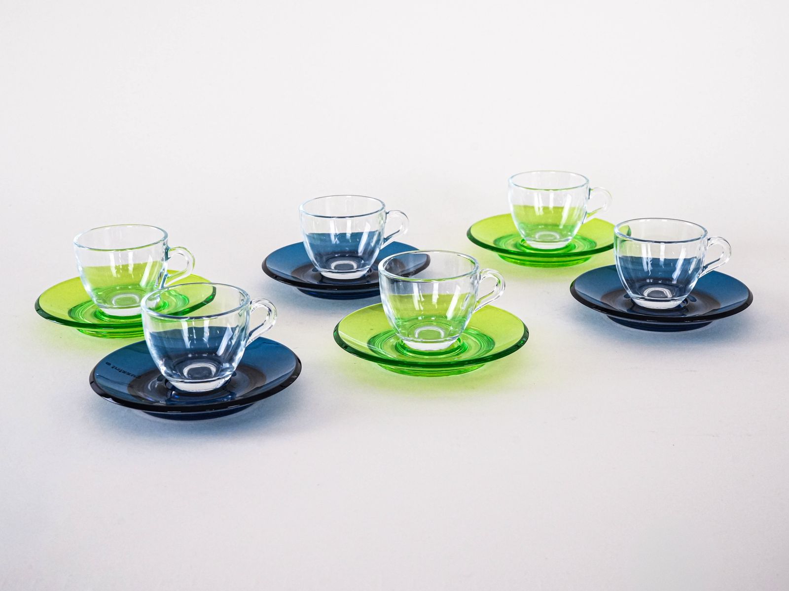 Set Glazen Kopjes, Italiaans Design, Jaren 1970, Geproduceerd Door Fratelli Guzzini photo vintage