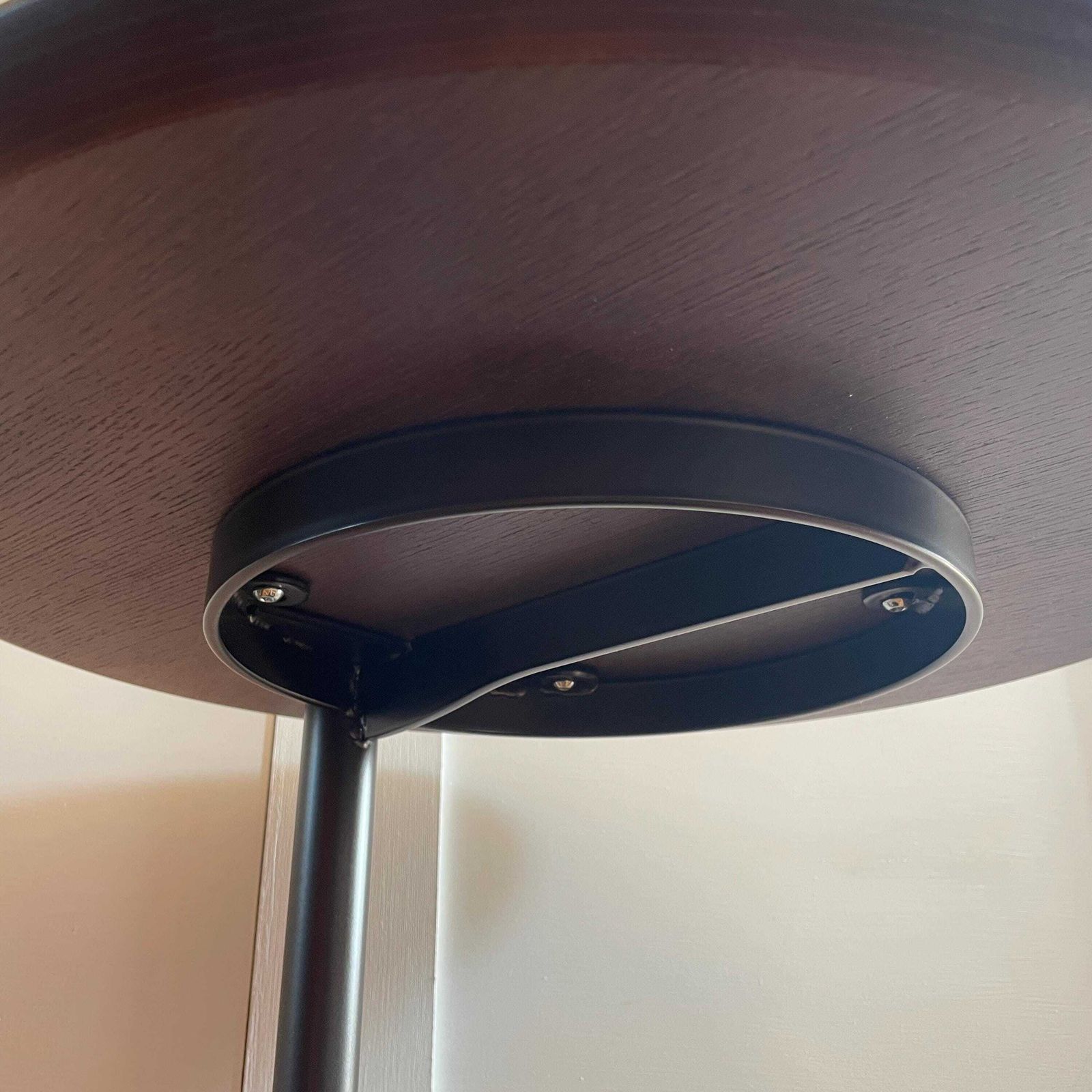 Maze Parasol Coffee Table Small Dark Oak Round Top Modern Contemporary Scandinavian Style Antrei Hartikainen photo Furniture