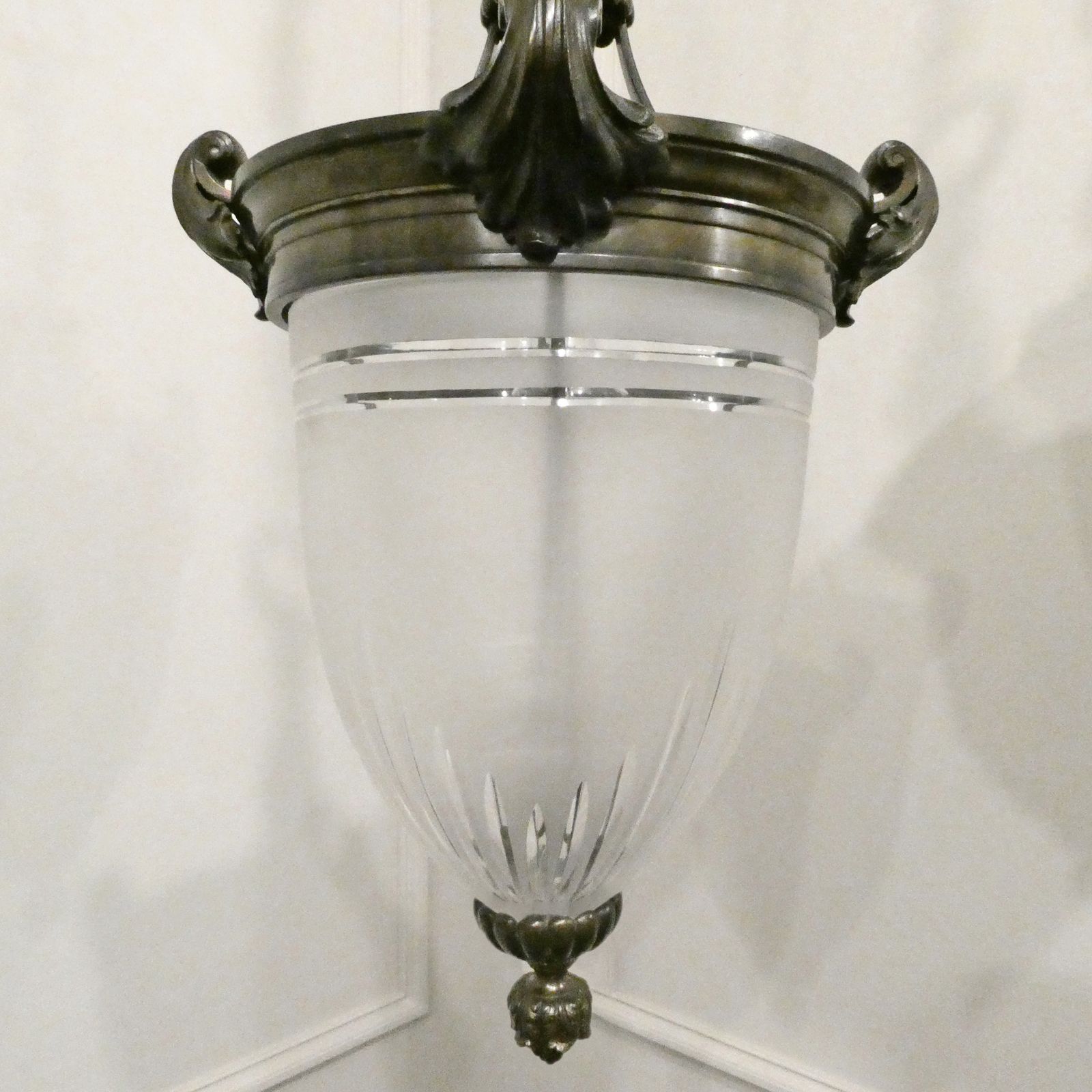 photo furniture Pair Of Art Nouveau Bronze Pendant Lanterns Attributed To F&C Osler