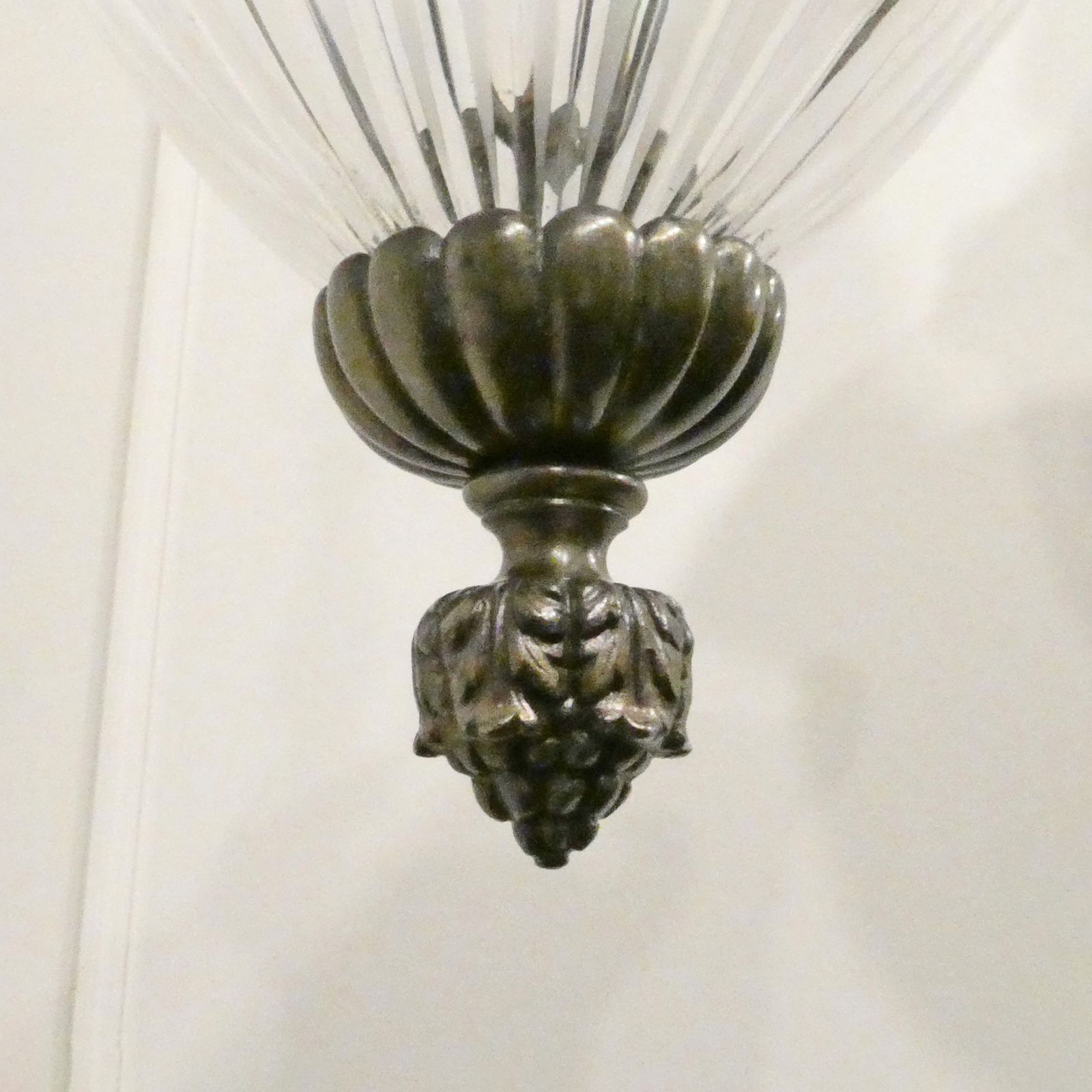 2600.0 Pair Of Art Nouveau Bronze Pendant Lanterns Attributed To F&C Osler photo