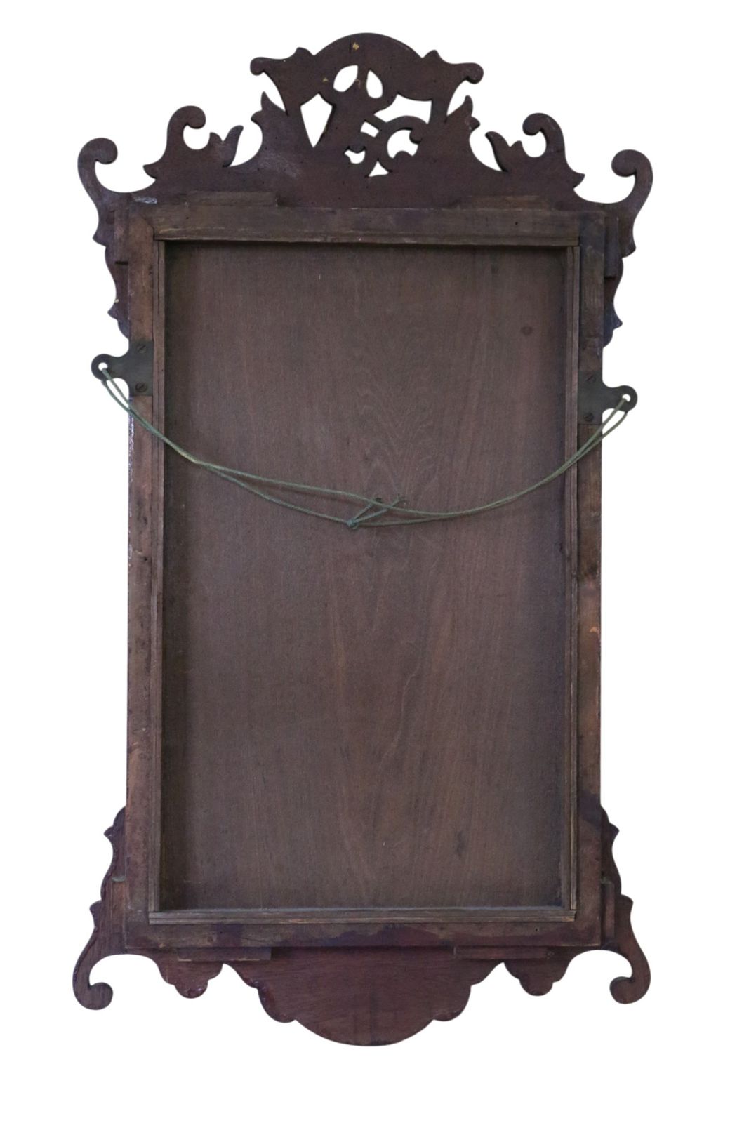 Antique C.1900 Georgian Revival Overmantle Wall Mirror – Fret Cut Gilt & Mahogany, Bevel Edged Glass photo buy