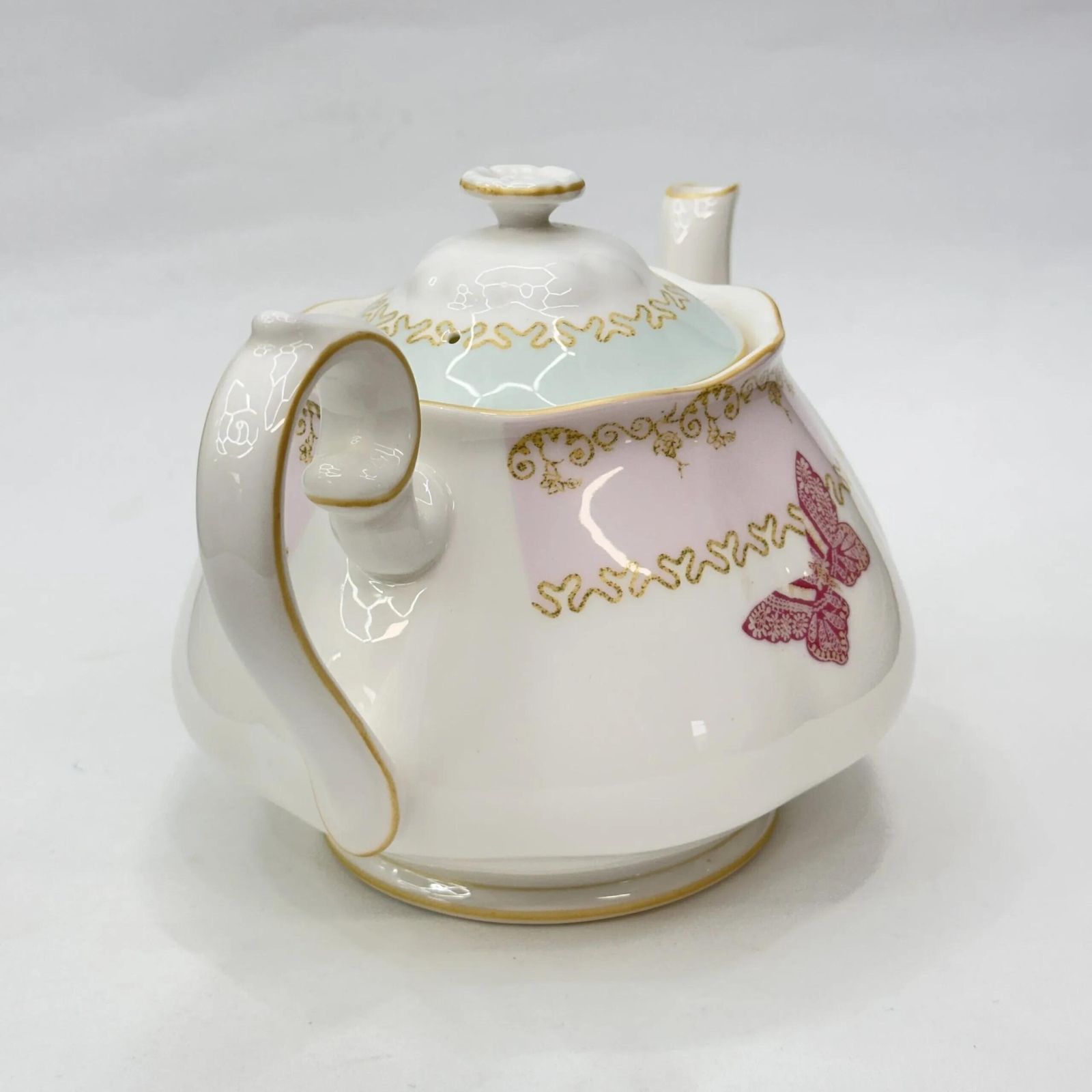 Rare Royal Albert Zandra Rhodes Teapot My Favourite Things Butterfly Pink 2005 photo furniture