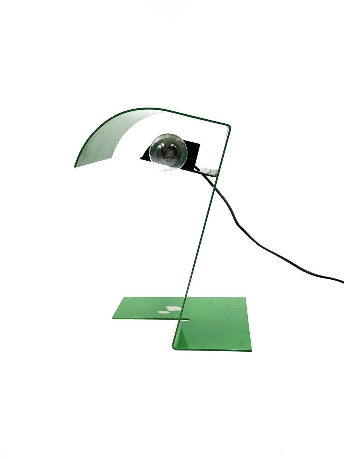 Stilnovo 'Blitz' Table Lamp In Emerald Green – Trabucchi, Vecchi, Volpi, Italy 1972 photo vintage