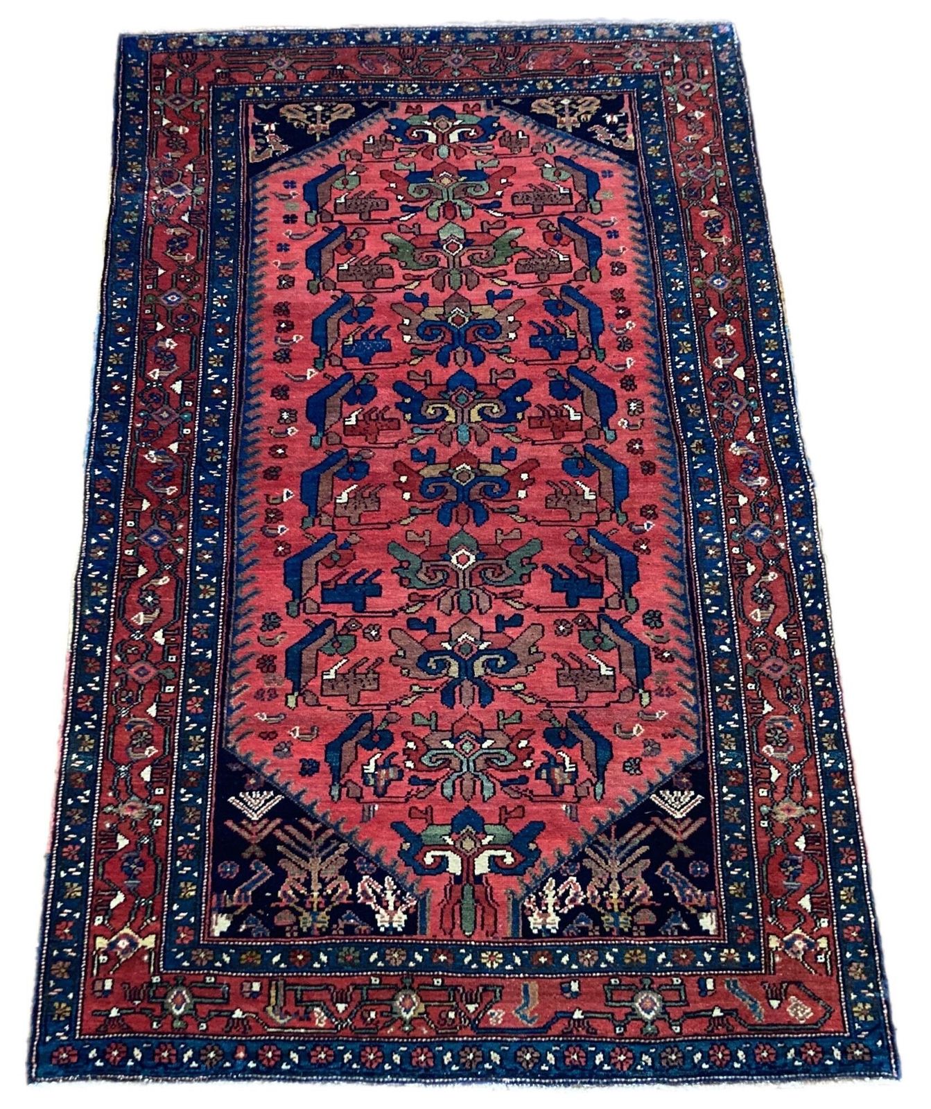 Antique Hamadan Rug 1.97m X 1.22m photo furniture