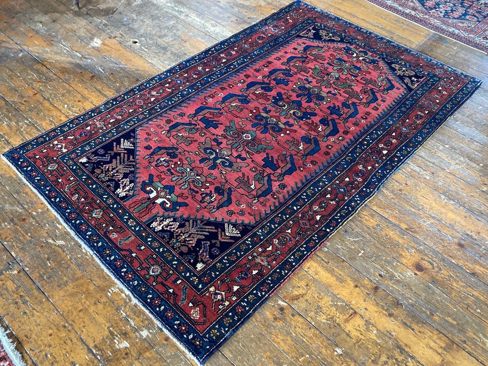 Antique Hamadan Rug 1.97m X 1.22m photo for sale