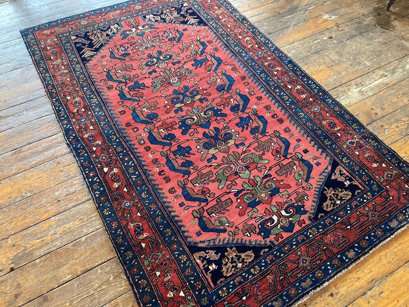 Antique Hamadan Rug 1.97m X 1.22m photo Textiles