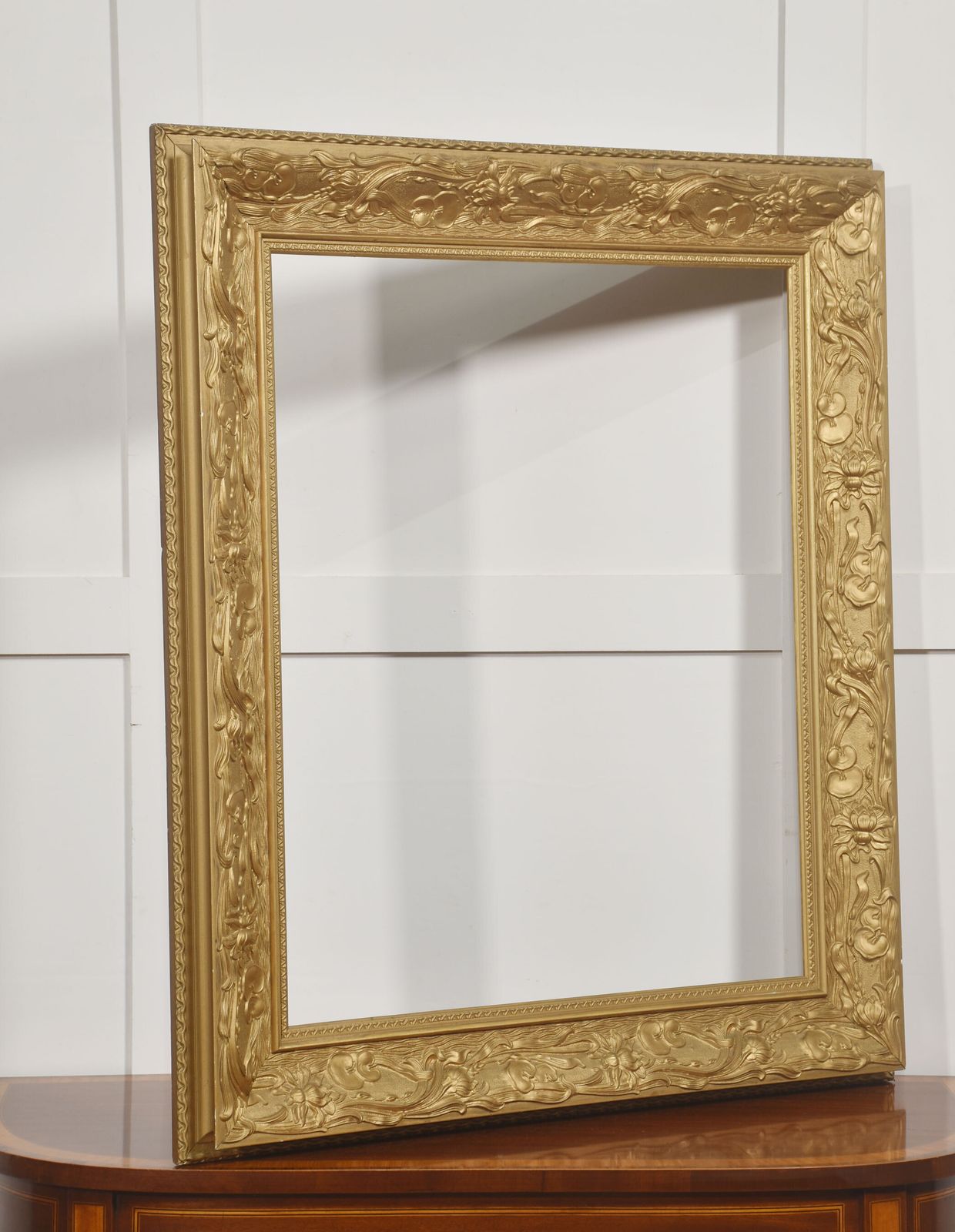Large Art Nouveau Style Giltwood Picture Frame photo vinterior