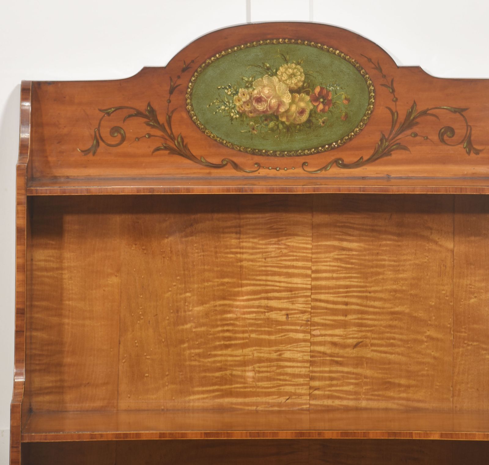 Satinwood Aesthetic Movement Open Bookcase photo Furniture