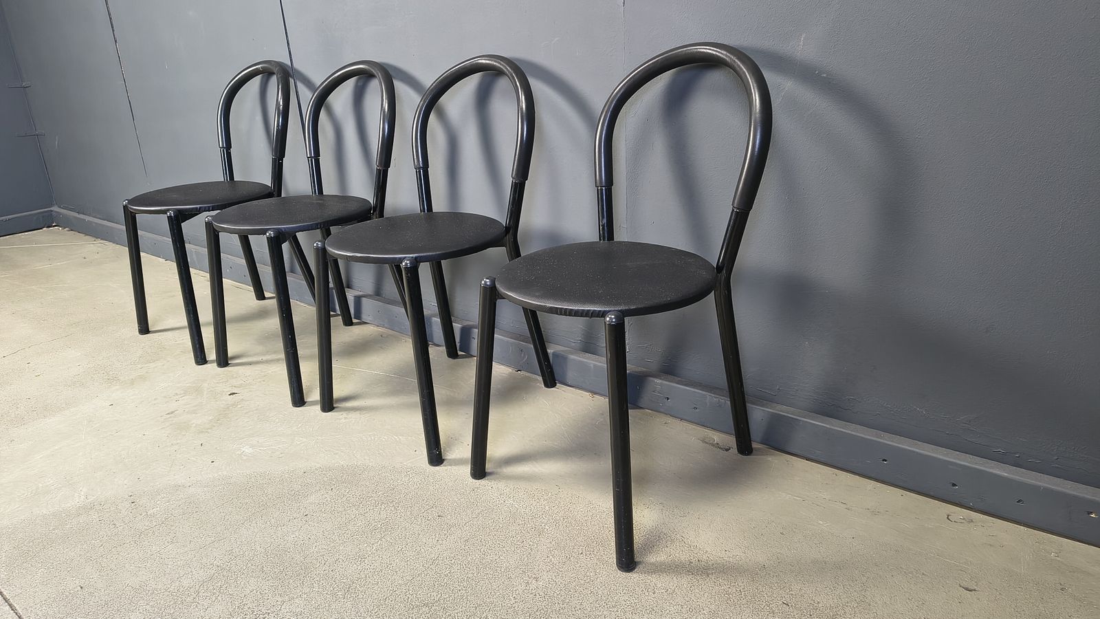 photo for sale Postmodern Italian Dining Chairs Set Of 4   1980s