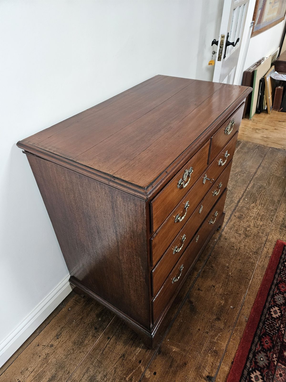 Georgian Mahogany Chest Of Drawers photo for sale