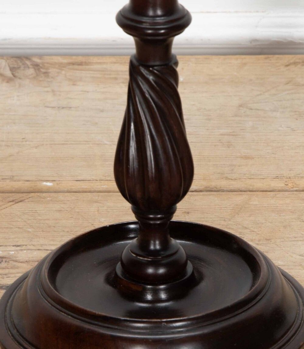 Large Pair Of 19th Century English Mahogany Candlesticks photo Home Decor