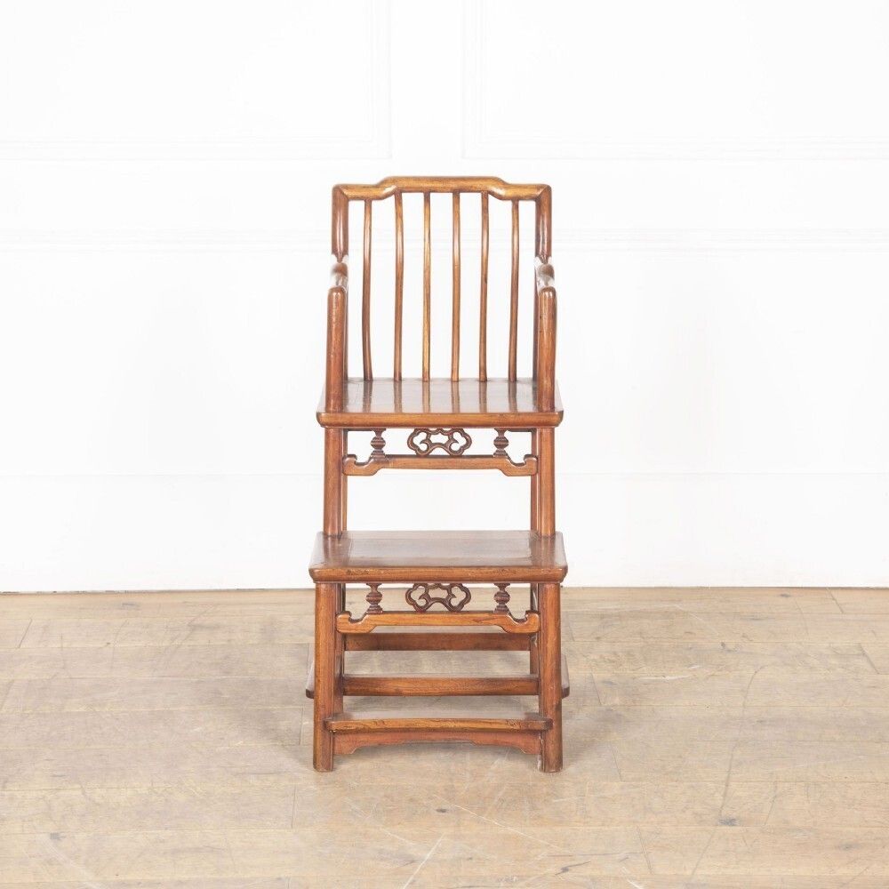 20th Century Chinese Hardwood High Chair
