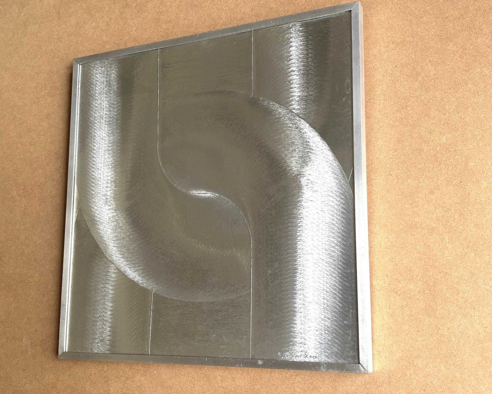 Original Framed Op Art Or Kinetic Art Signed Patrick Dupré, 1970s / Vintage, Optic, Optical, Victor Vasarely, Julio Le Parc, Lüdinghausen photo for sale