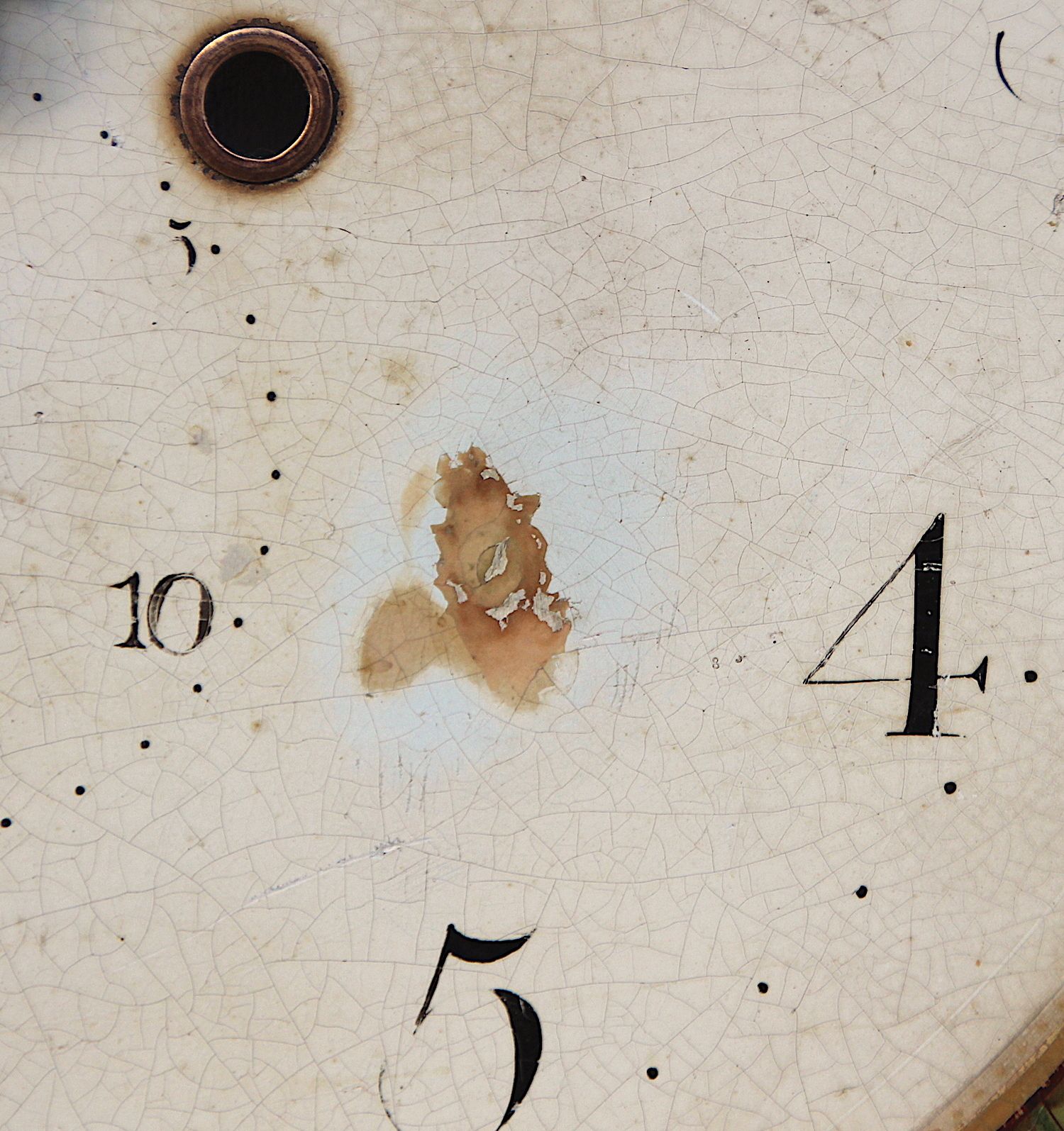 Original 18th Century Iron Grandfather/Longcase Clock Dial. Fully Guaranteed. London Timepiece photo vintage