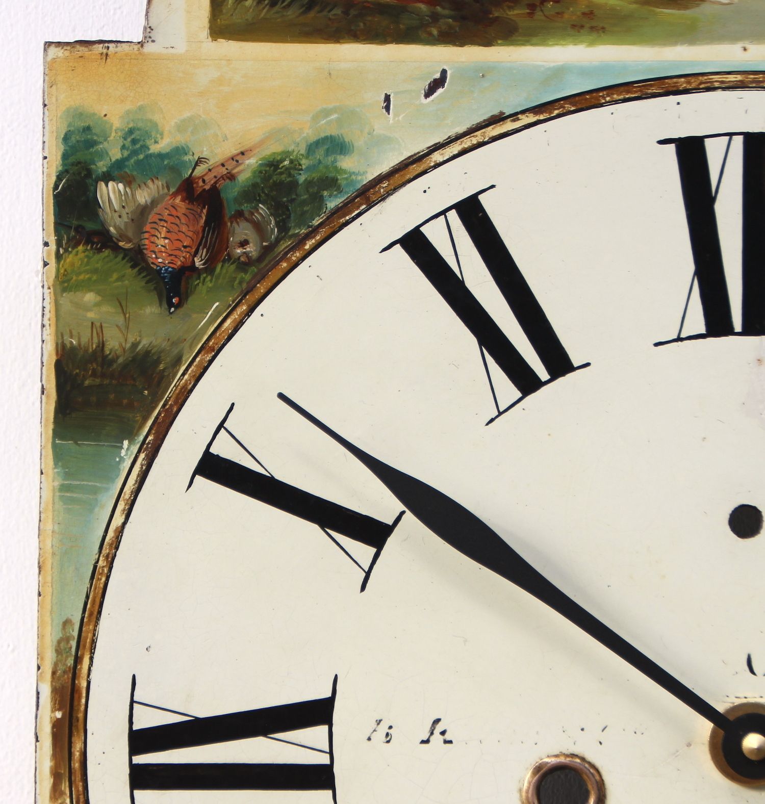 Original 18th Century Iron Grandfather/Longcase Clock Dial. Fully Guaranteed. London Timepiece photo Home Decor