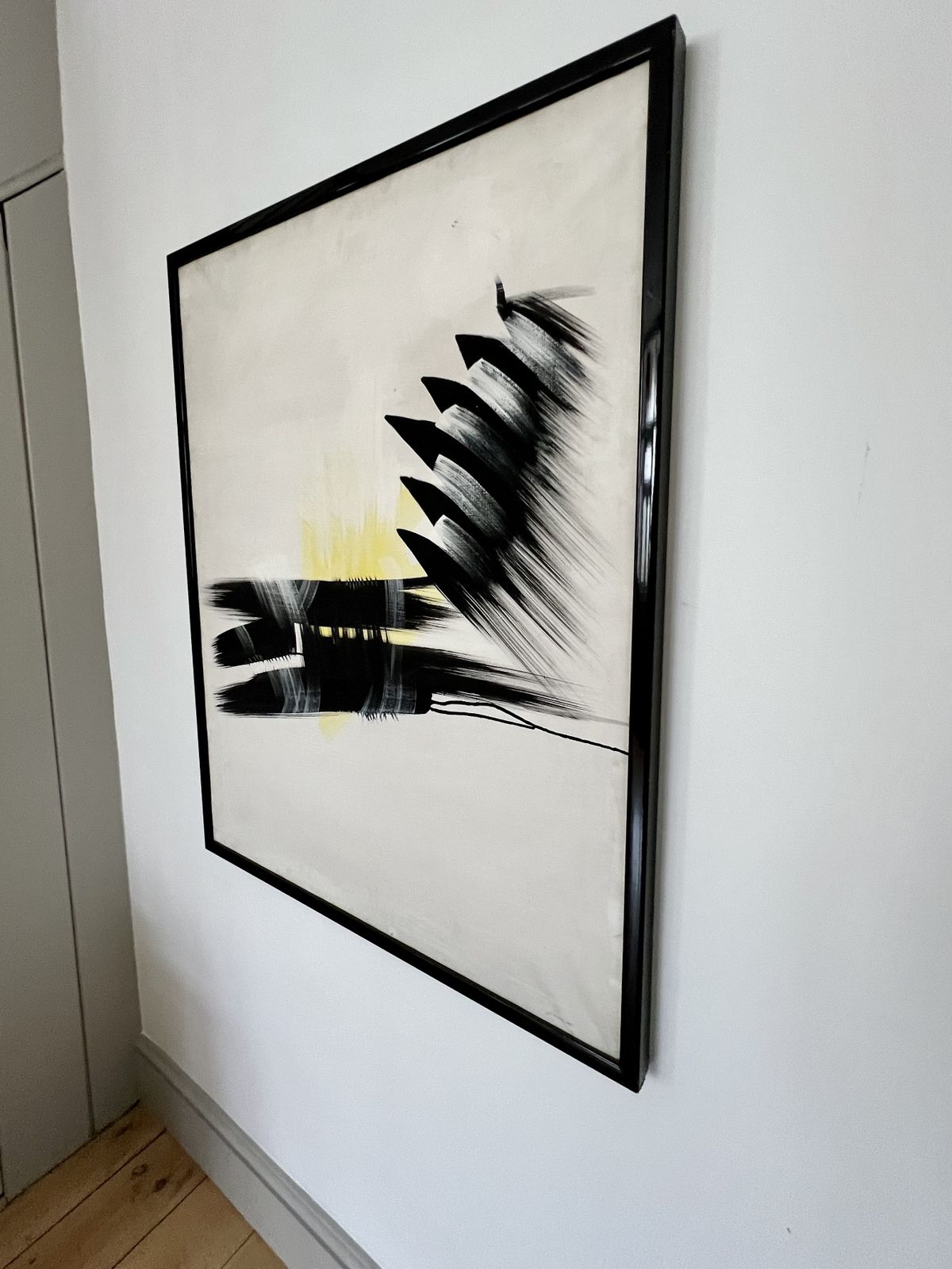 Abstract Expressionist Framed Painting, Signed. Mid To Late 20th Century photo furniture