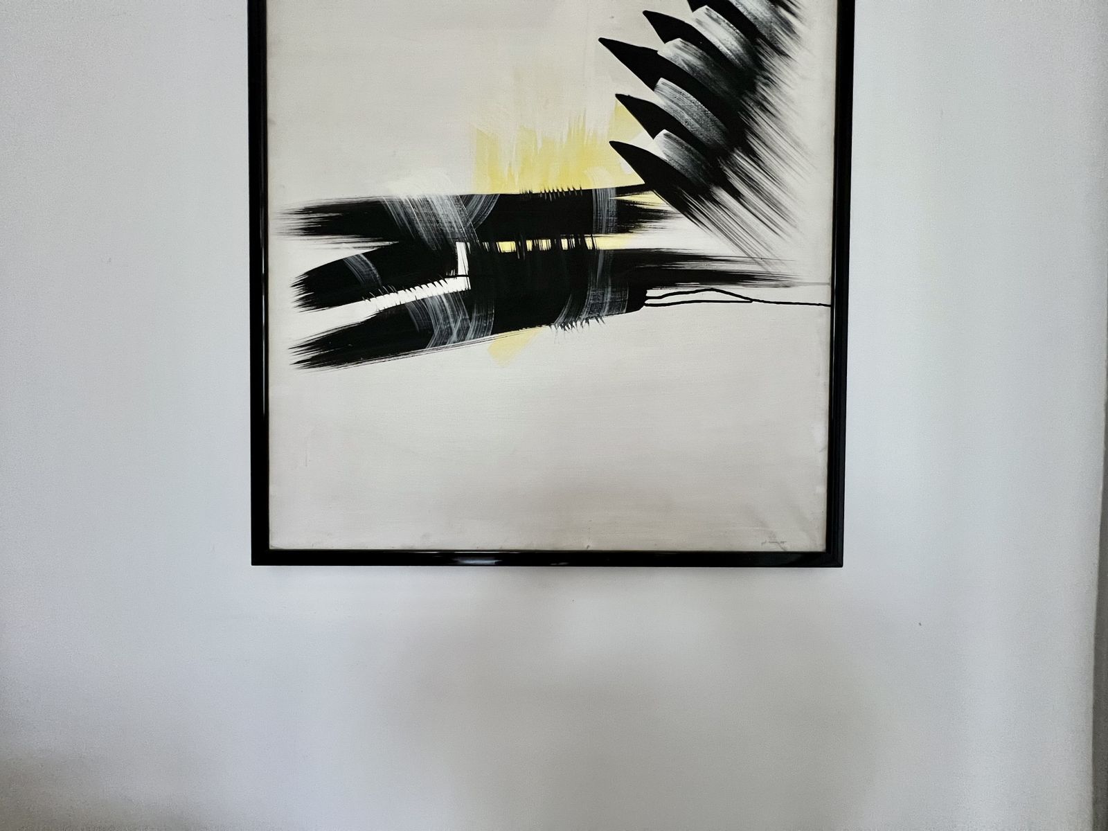 Abstract Expressionist Framed Painting, Signed. Mid To Late 20th Century photo 495.0