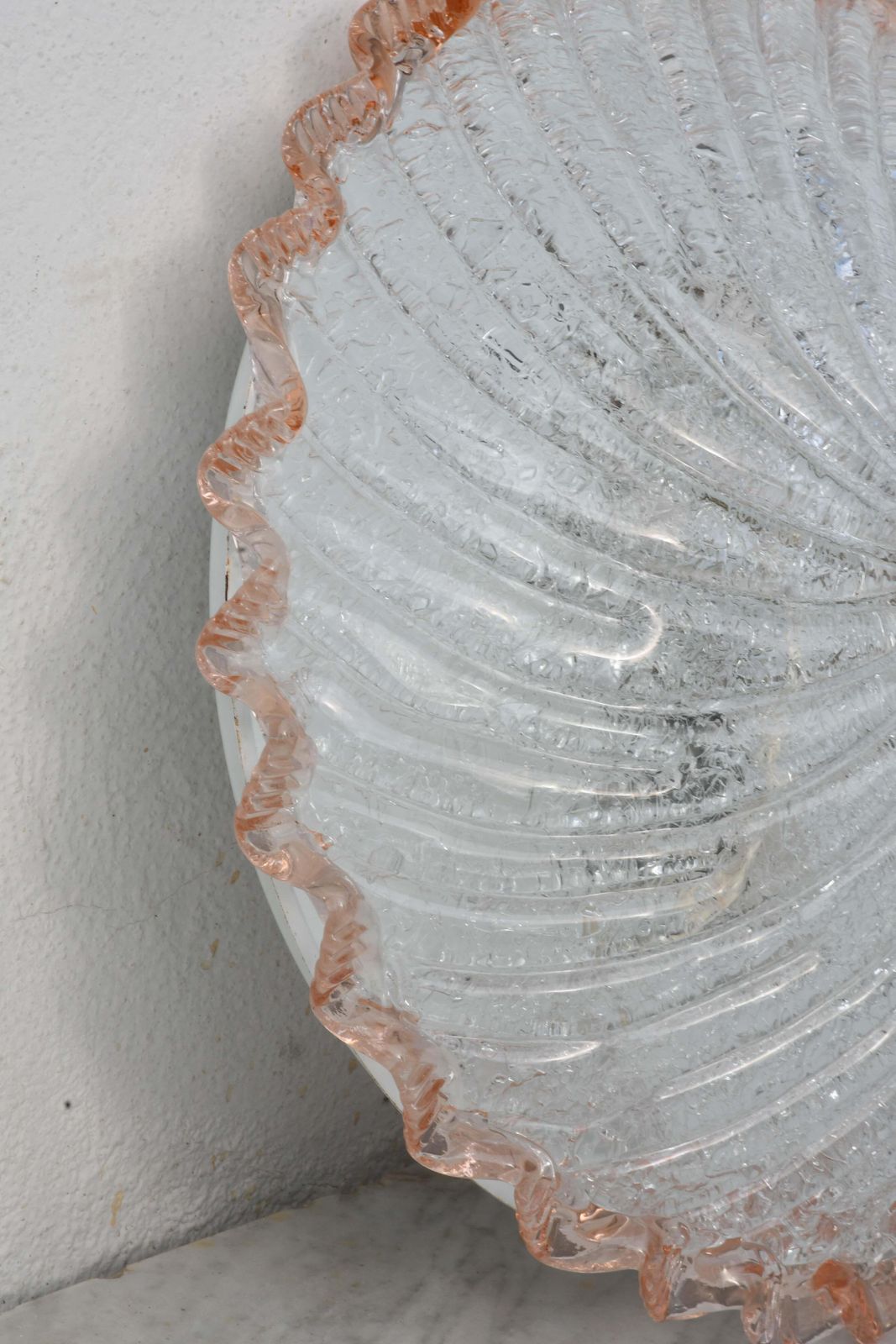 photo furniture Lady Pink Italian Murano Glass Ceiling Fixture, Murano, 1970