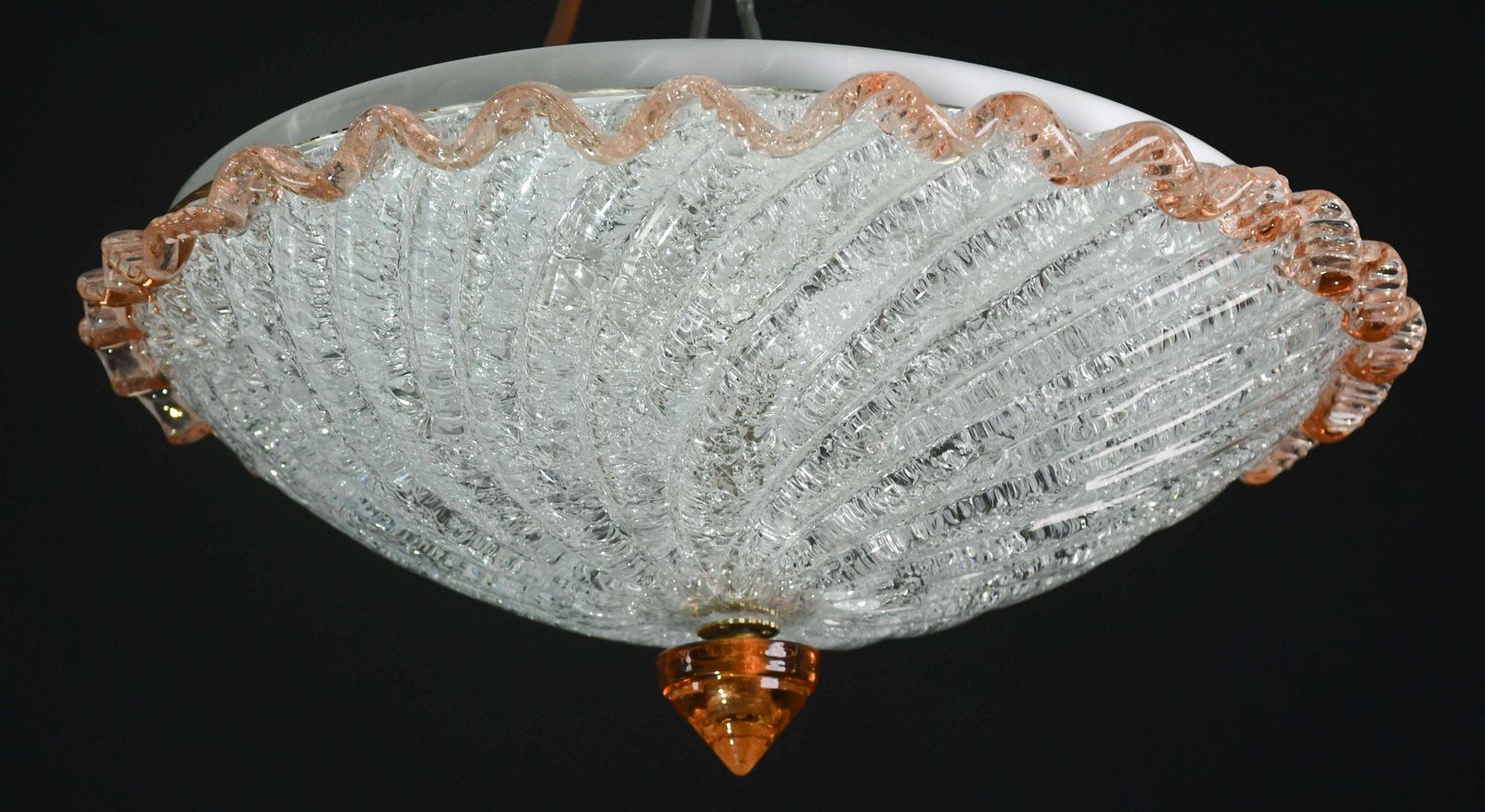 Lighting Lady Pink Italian Murano Glass Ceiling Fixture, Murano, 1970 photo
