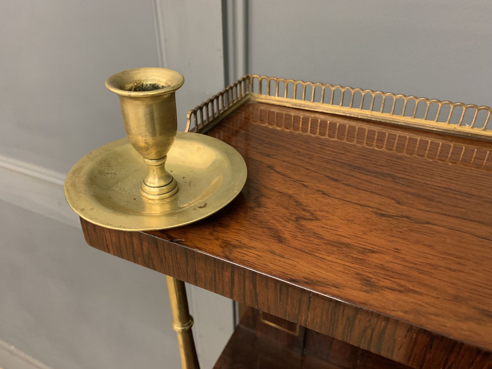 Brass Inlaid Regency Rosewood Chiffonier photo Furniture