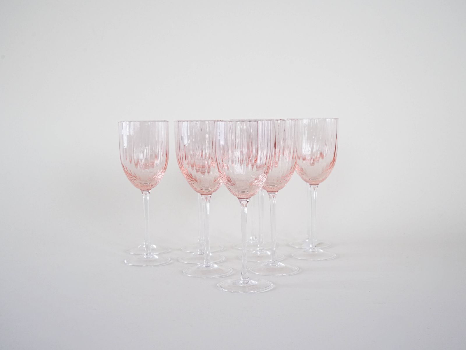 Set Of Wine Glasses French Design  1970s  Made In France photo for sale