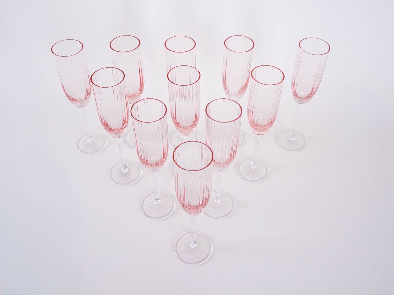 Set Of Prosecco Glasses French Design 1970s  Made In France photo vinterior