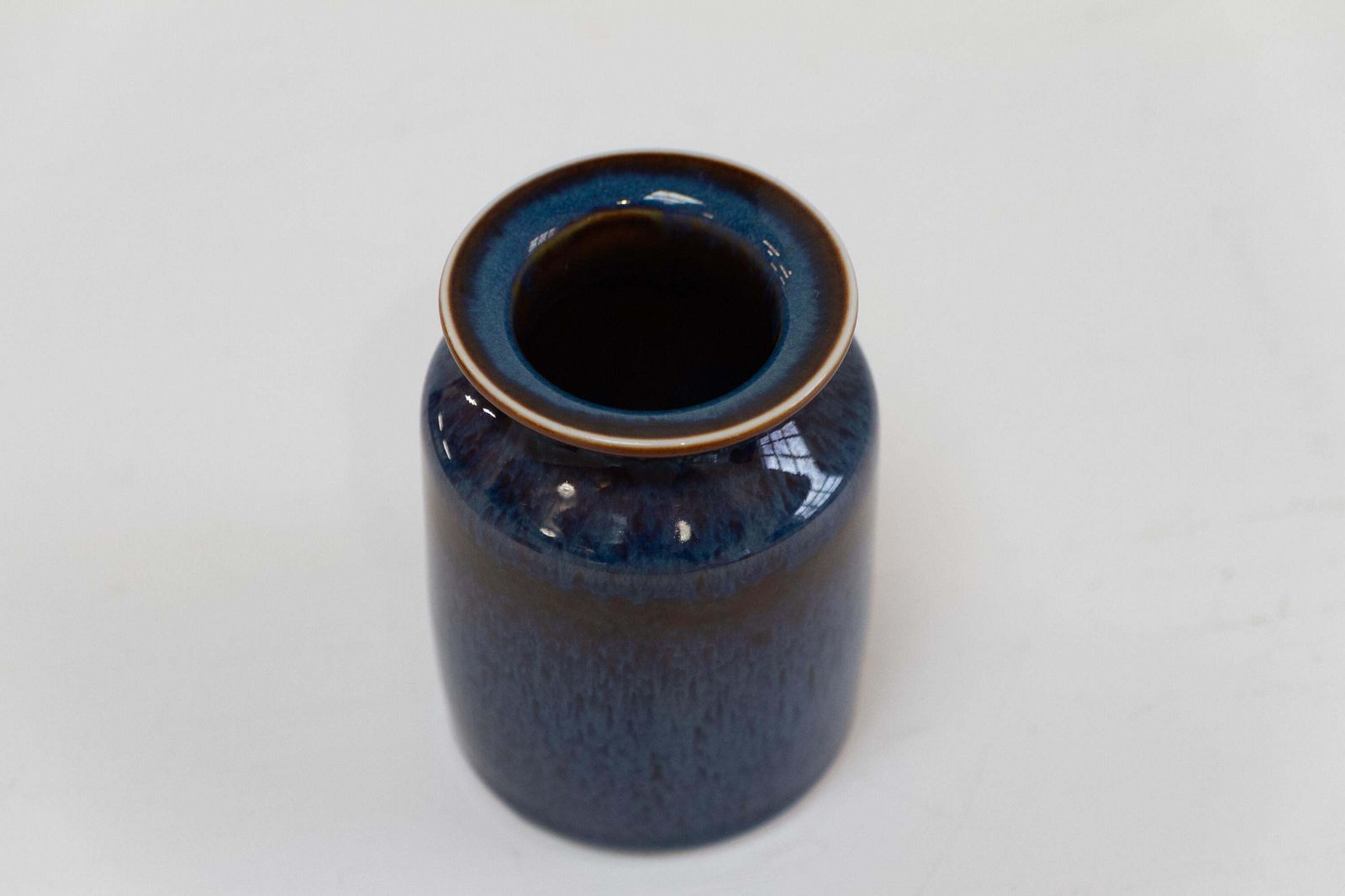 Blue Ceramic Vase By Carl Harry Stålhane For Rörstrand Sweden, 1960s. photo vintage