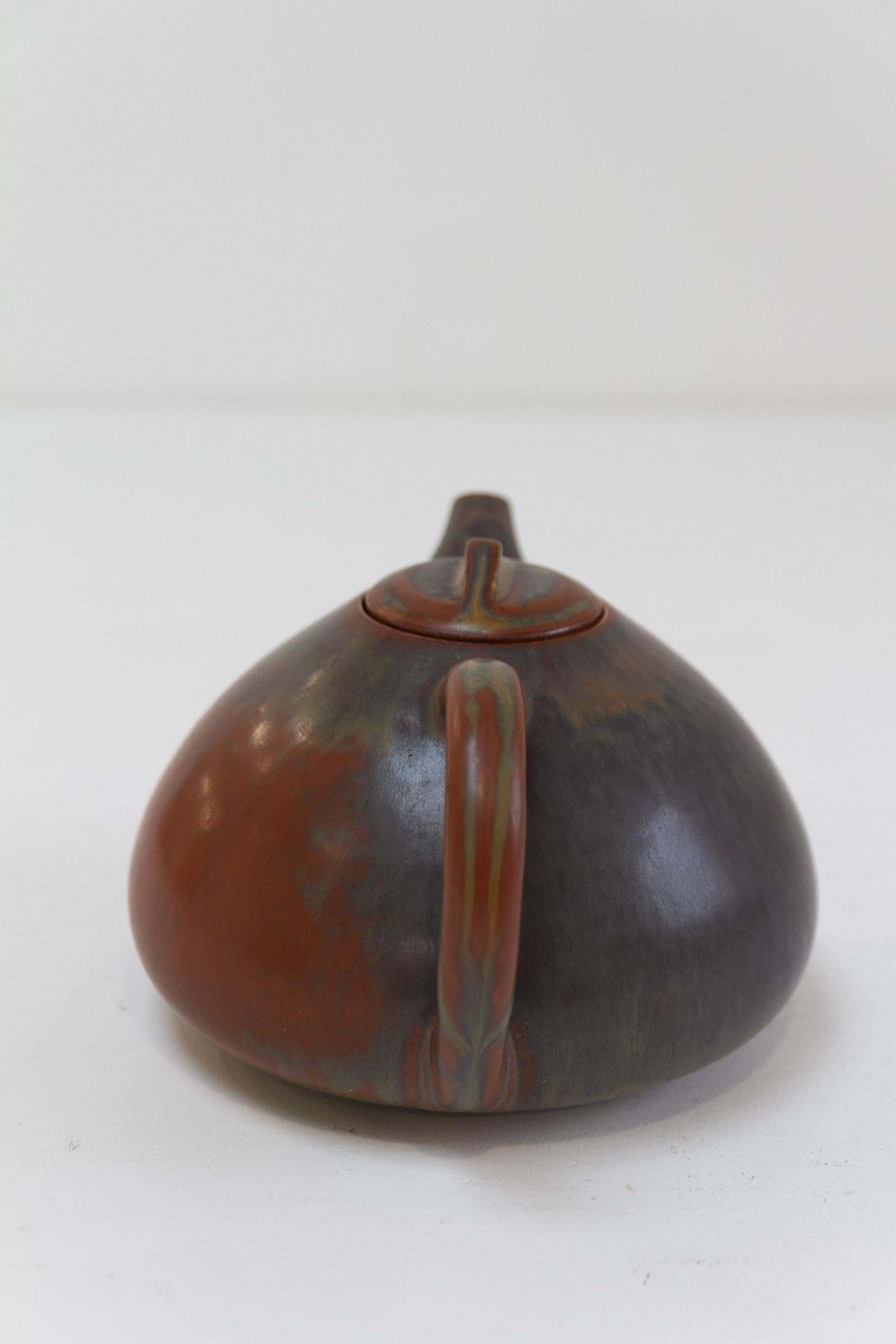 Danish Teapot In Glazed Ceramic By Eva Stæhr Nielsen For Saxbo, 1950s. photo vintage