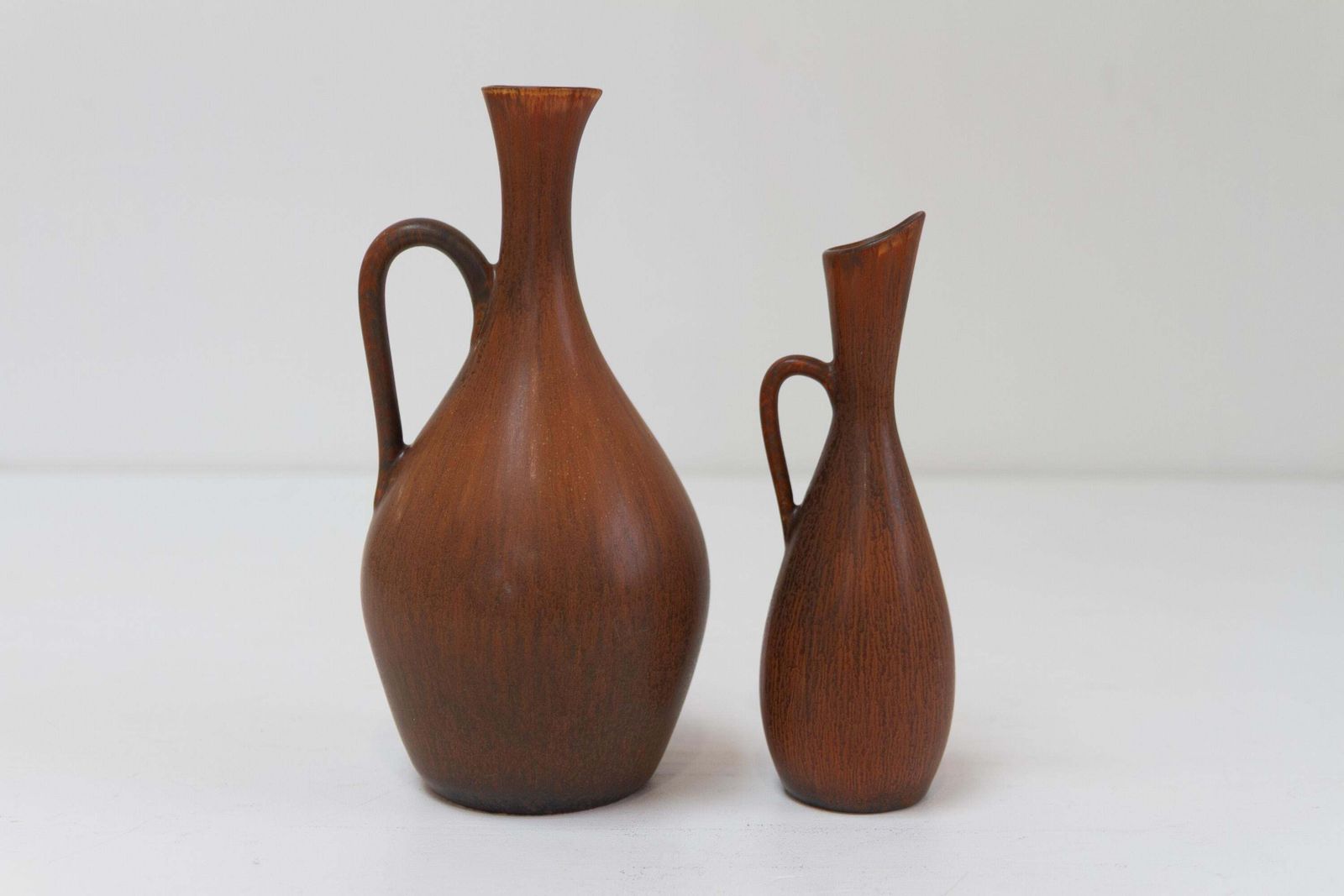 2 Stoneware Vases By Carl Harry Stålhane For Rörstrand Sweden, 1950s. photo vintage