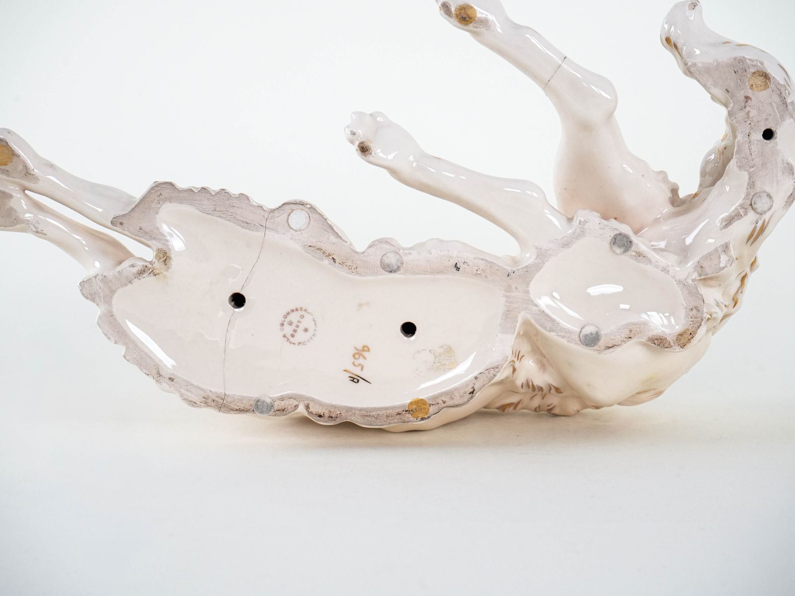 photo furniture Porcelain Figurine Of A Borzoi Dog, 1960s, Made In Europe