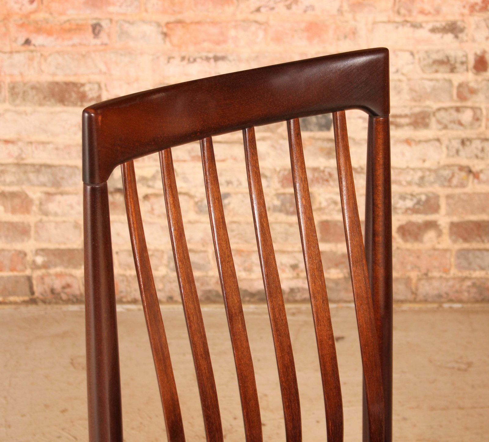 Set Of 6 Danish Mid Century Mahogany Dining Chairs By H.W. Klein For Bramin, Circa 1960s photo Furniture