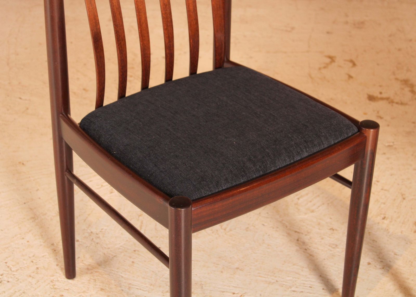 Set Of 6 Danish Mid Century Mahogany Dining Chairs By H.W. Klein For Bramin, Circa 1960s photo 2400.0