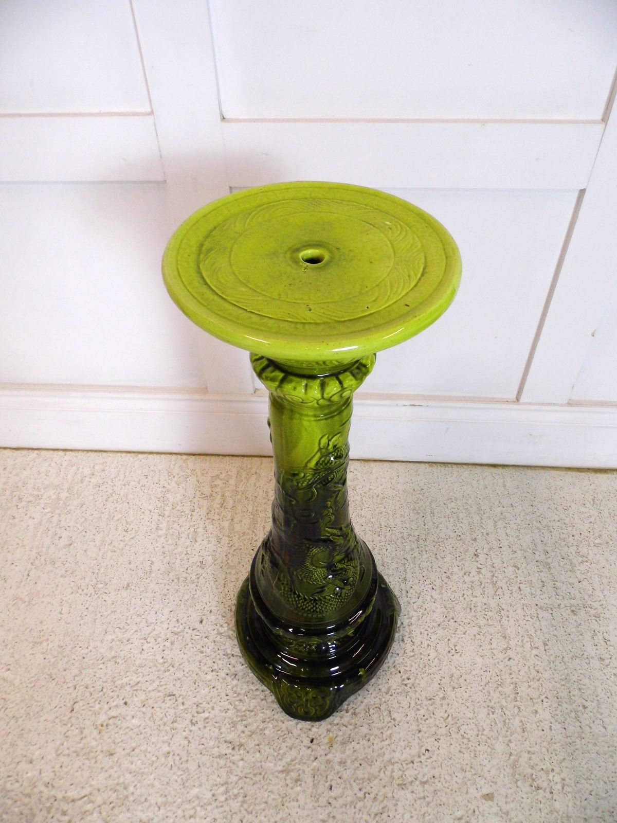 Antique English Aesthetic Movement Jaanese Dragon Jardiniere And Stand 19th Cent photo 395.0