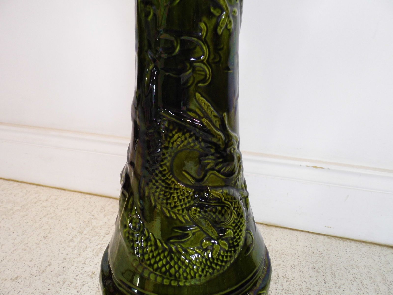 Antique English Aesthetic Movement Jaanese Dragon Jardiniere And Stand 19th Cent photo vintage