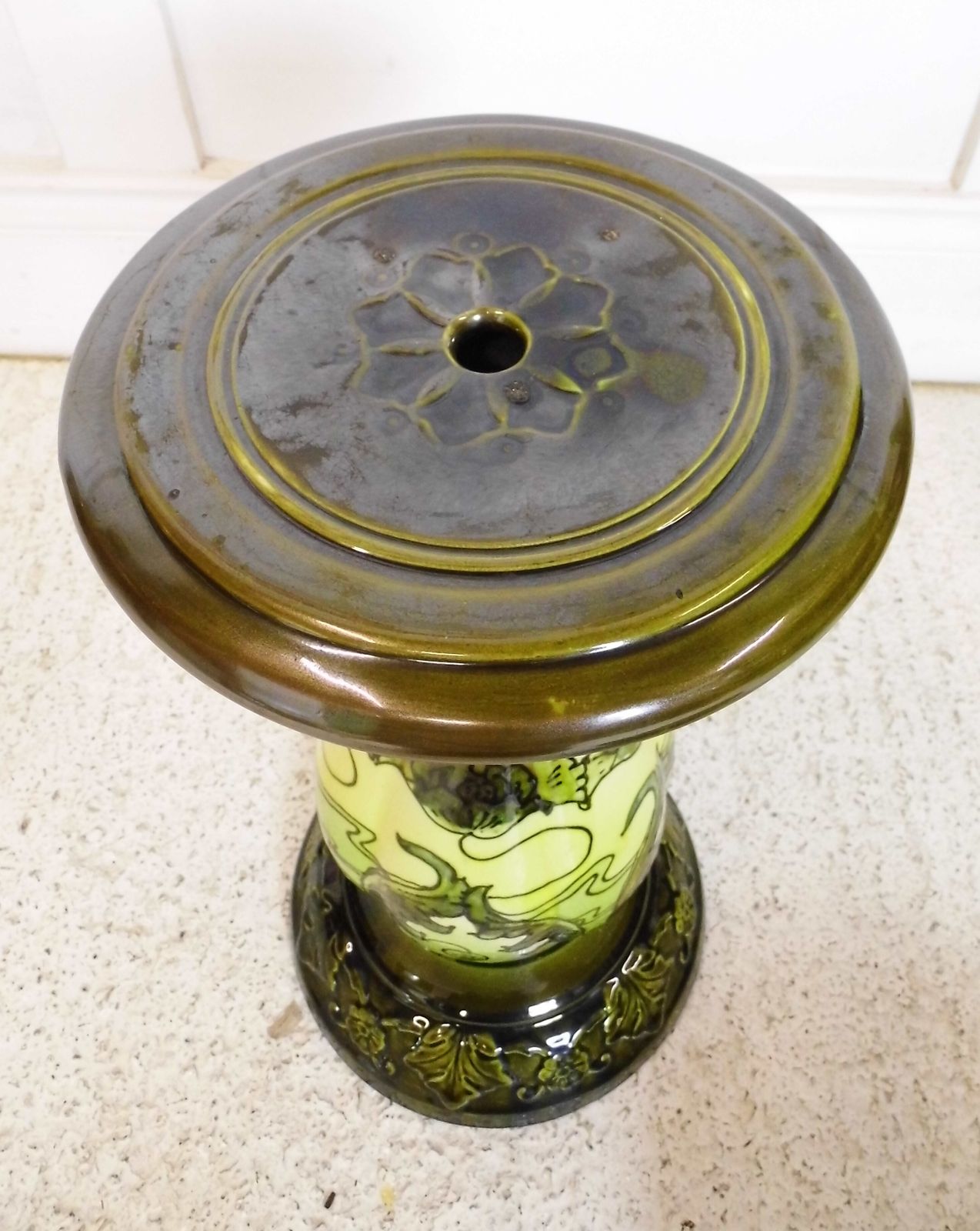 Antique Art Nouveau Bretby Jardiniere Stand And Vase Urn Decorative English 1900 photo 292.0