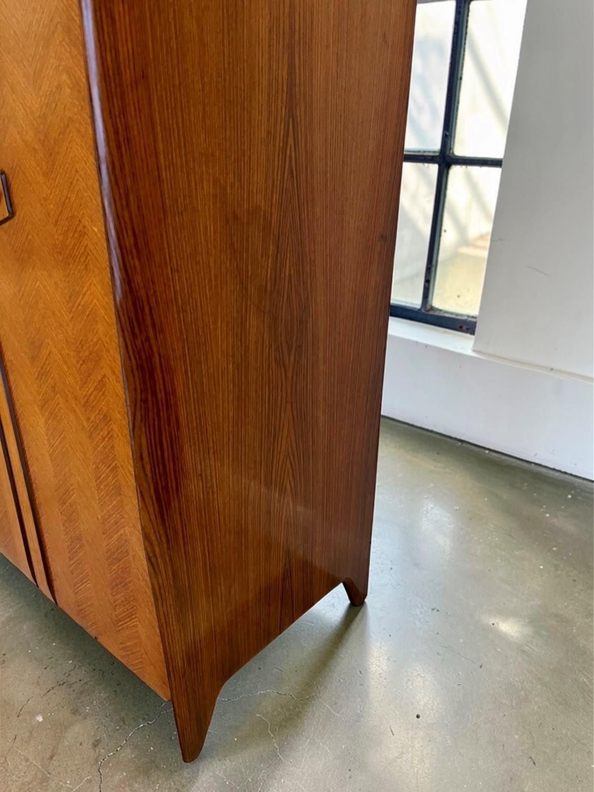photo for sale Mid Century Italian Triple Wardrobe By La Permanente Mobili Cantù, 1950s
