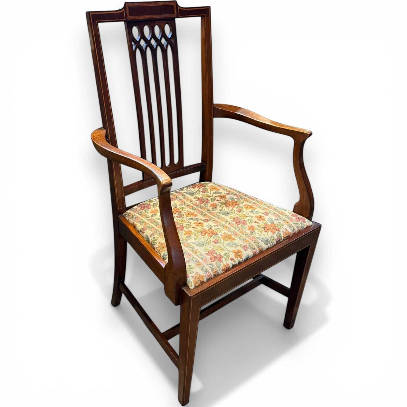 Antique Dining Chairs Set Of 8 Edwardian Mahogany Dining Chairs 2 Carvers photo buy