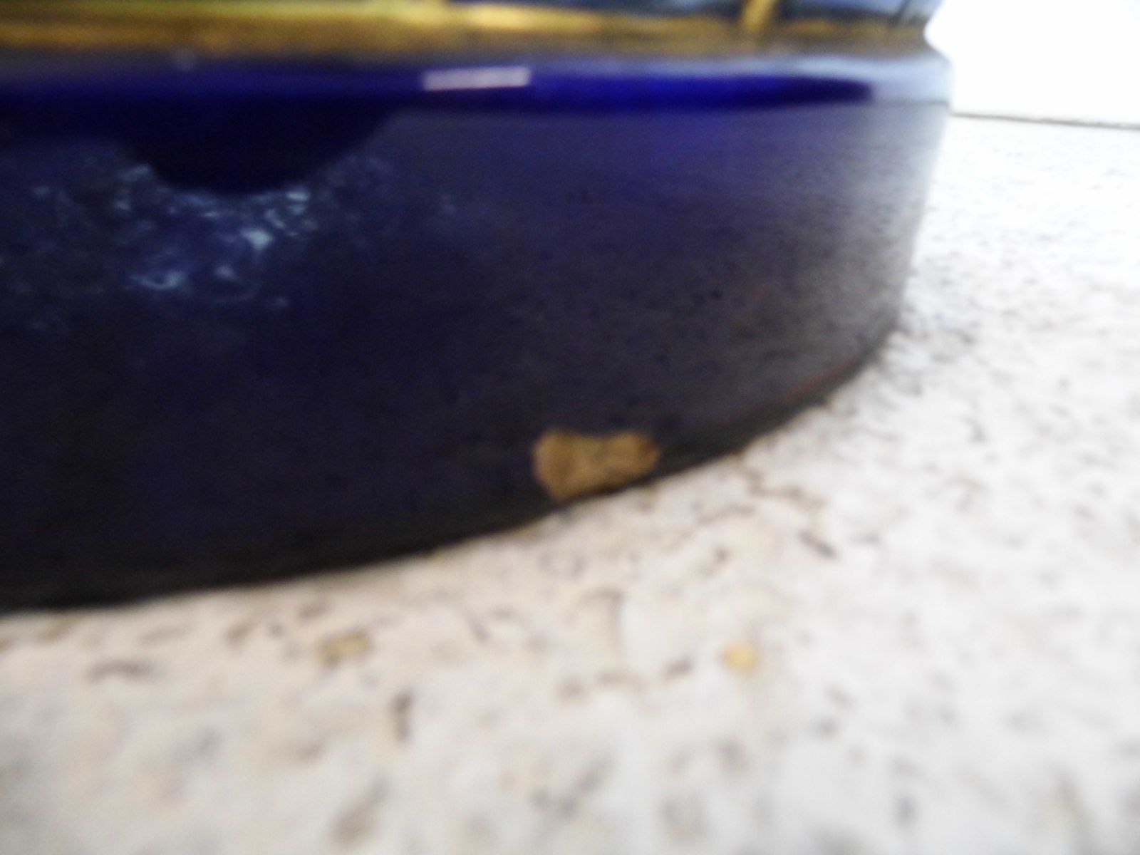 photo vinterior Antique 19th Century Swedish Rorstand Majolica Jardiniere Ceramic Ern Stand Blue
