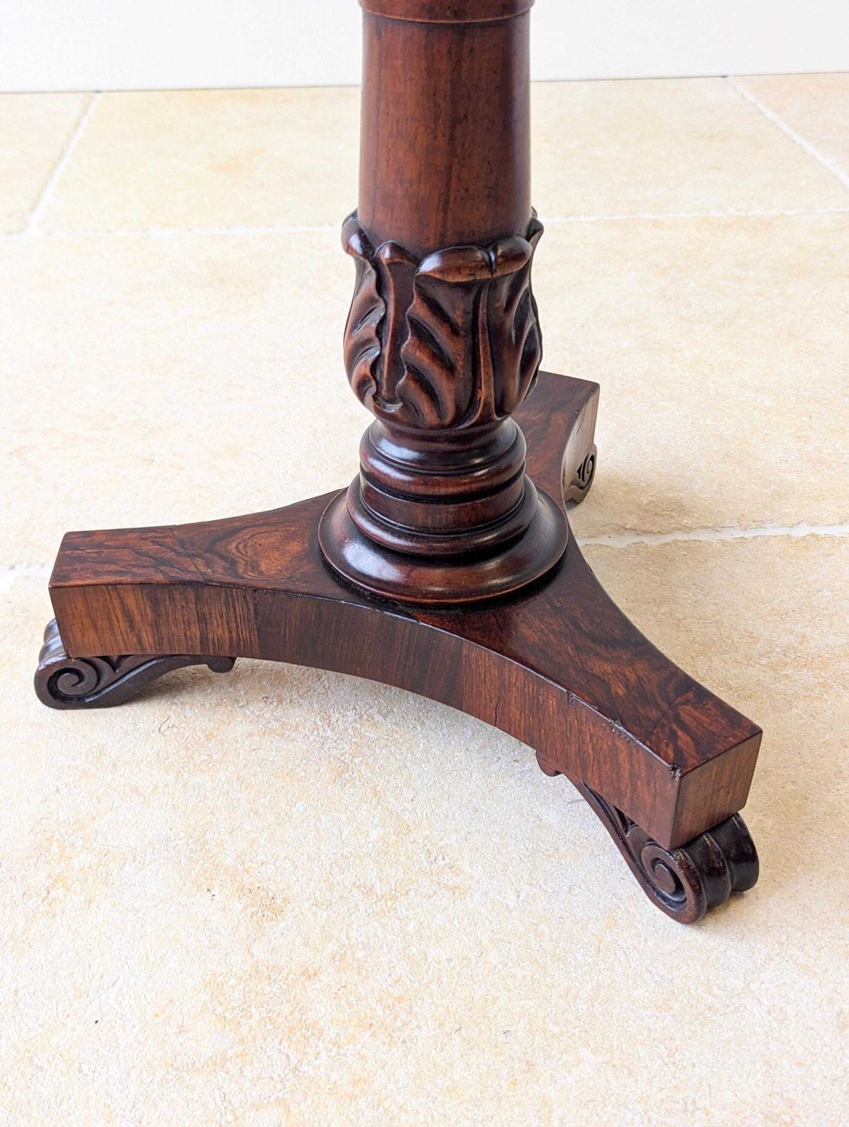 photo vintage Antique William IV Rosewood Adjustable Piano Stool C.1830