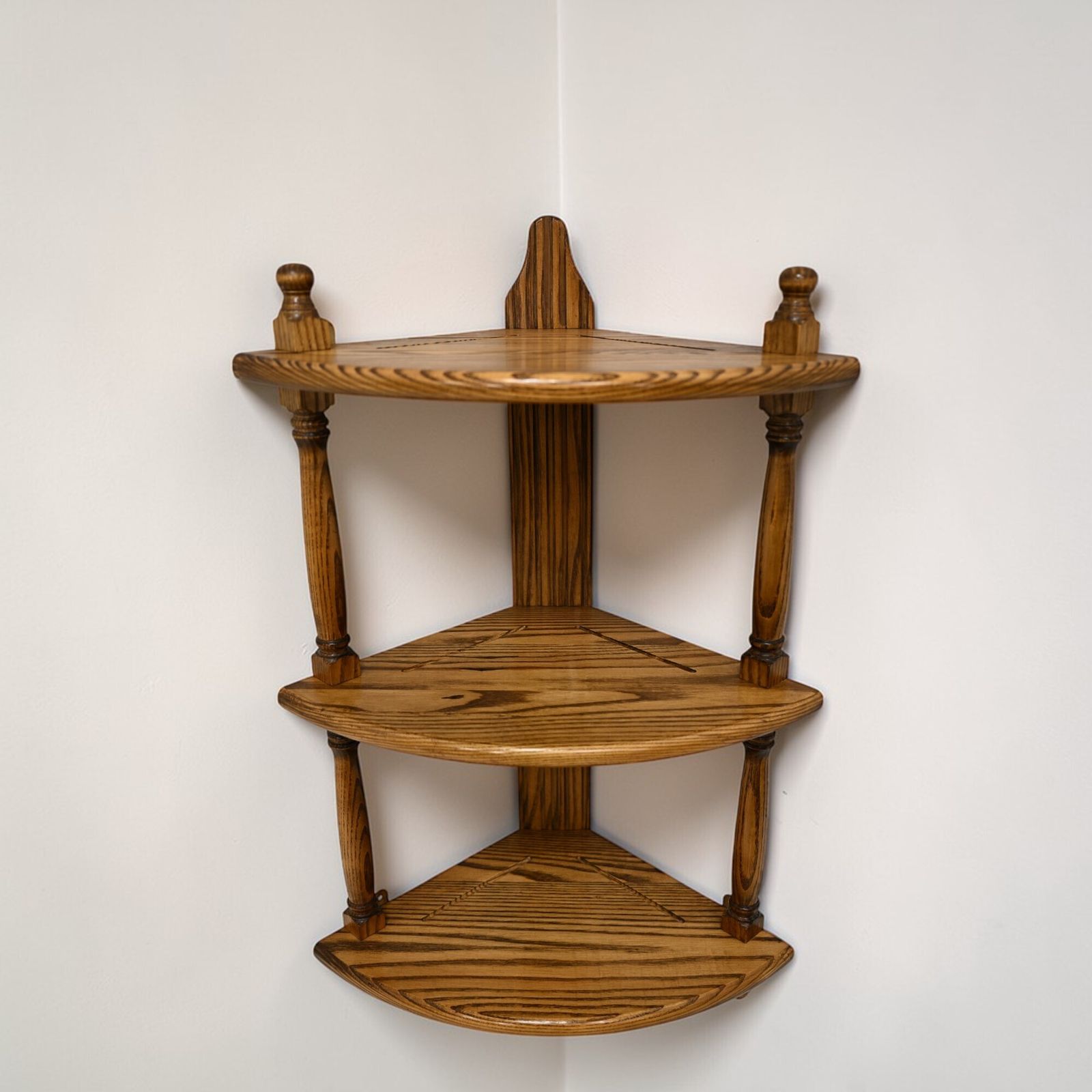 Ercol Style Hanging Corner Shelving Very Good Copy Of Ercol 1104 Free Delivery photo vinterior