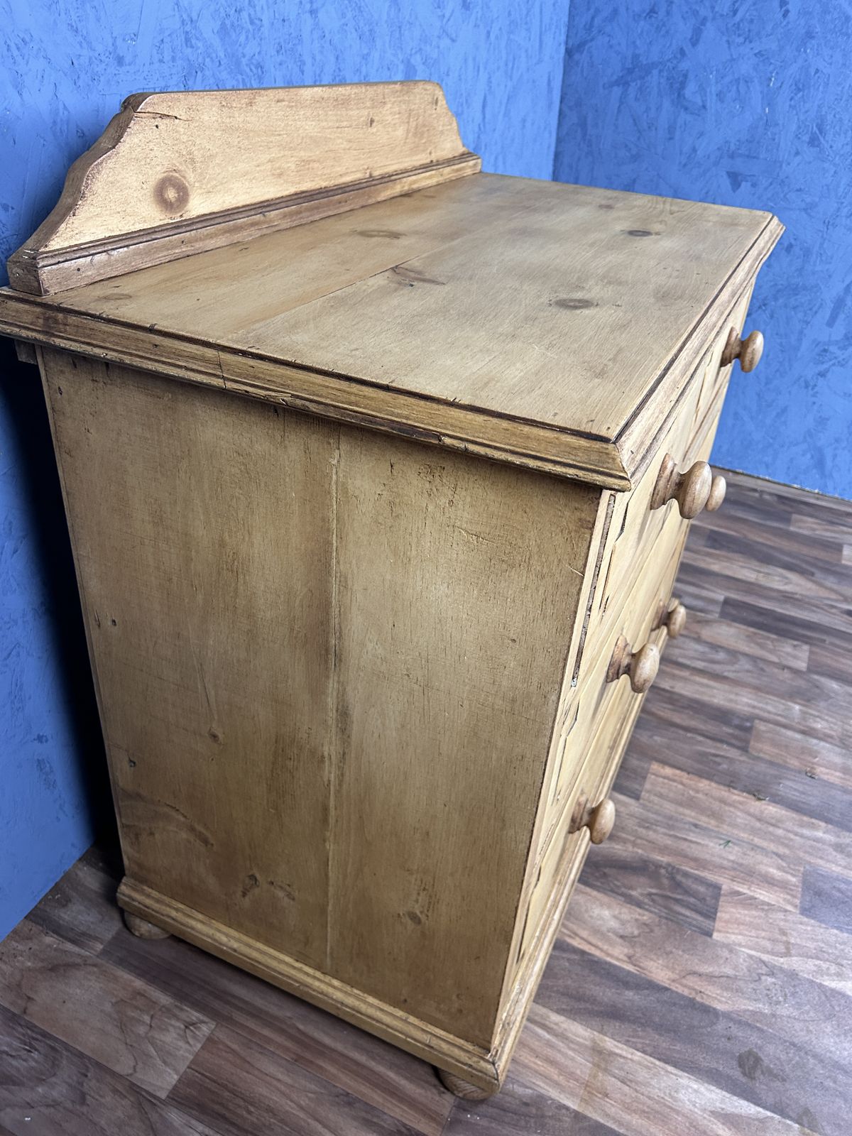 Antique Continental Pine Chest Of Drawers photo 365.0