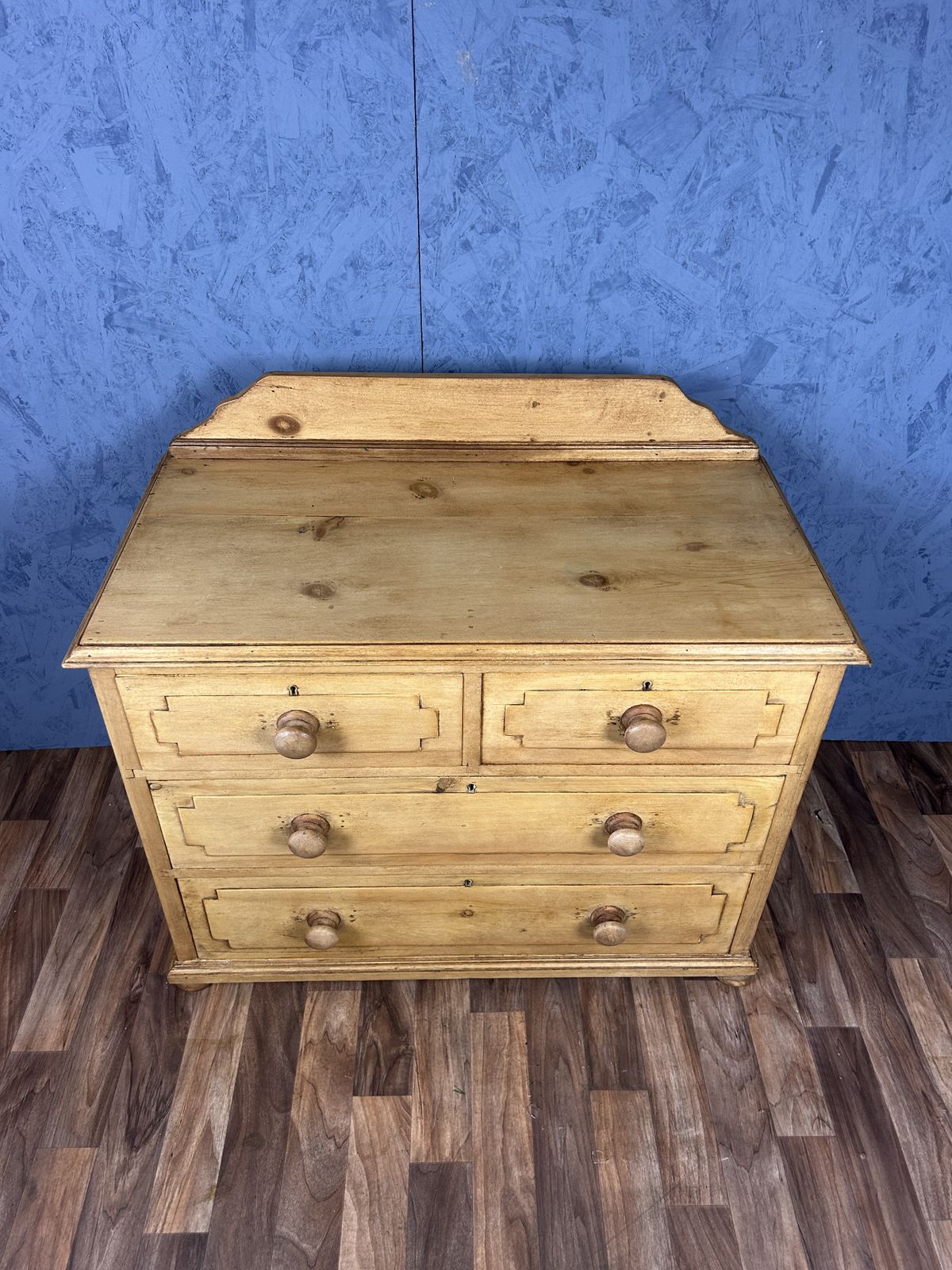 Antique Continental Pine Chest Of Drawers photo vintage