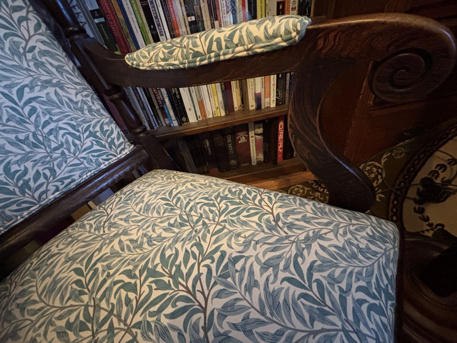 William Morris Willow Bough Antique Arts & Crafts Bamboo Beech Faux Rosewood High Back Arm Chair photo 895.0